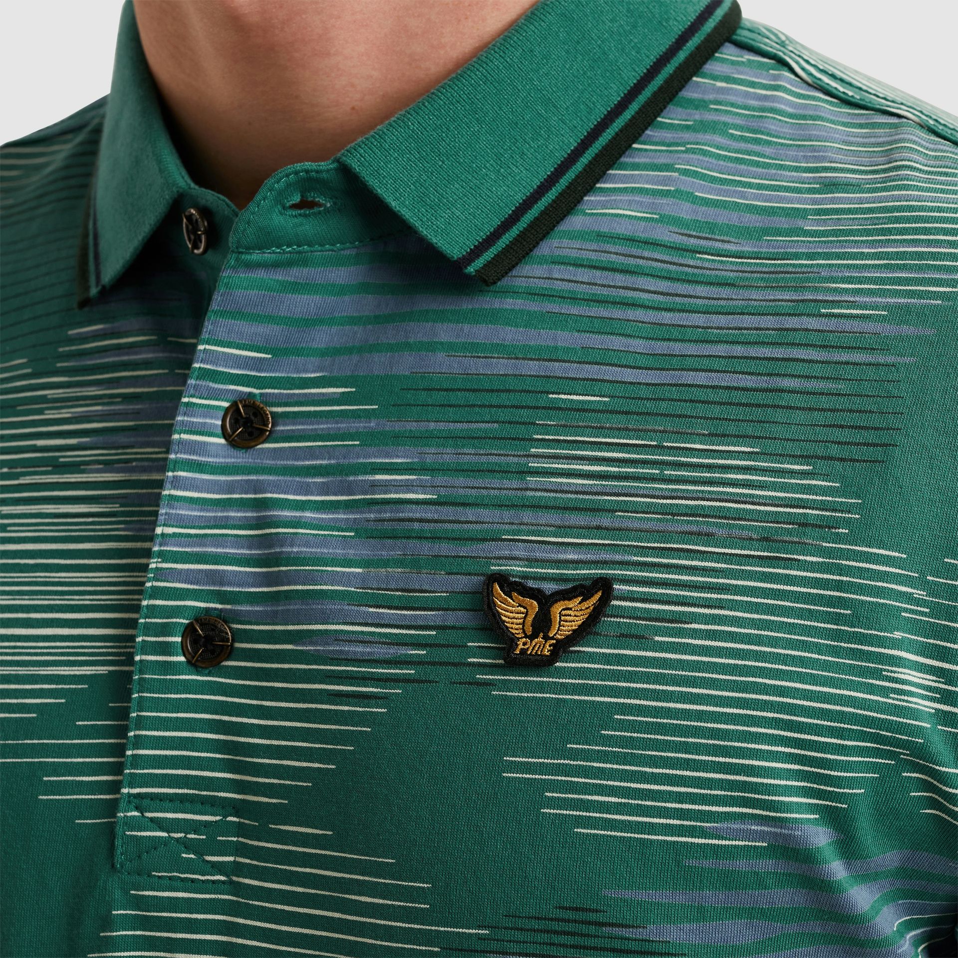 Pme Legend Short sleeve polo single jersey ao Deep Jungle 2900154815018
