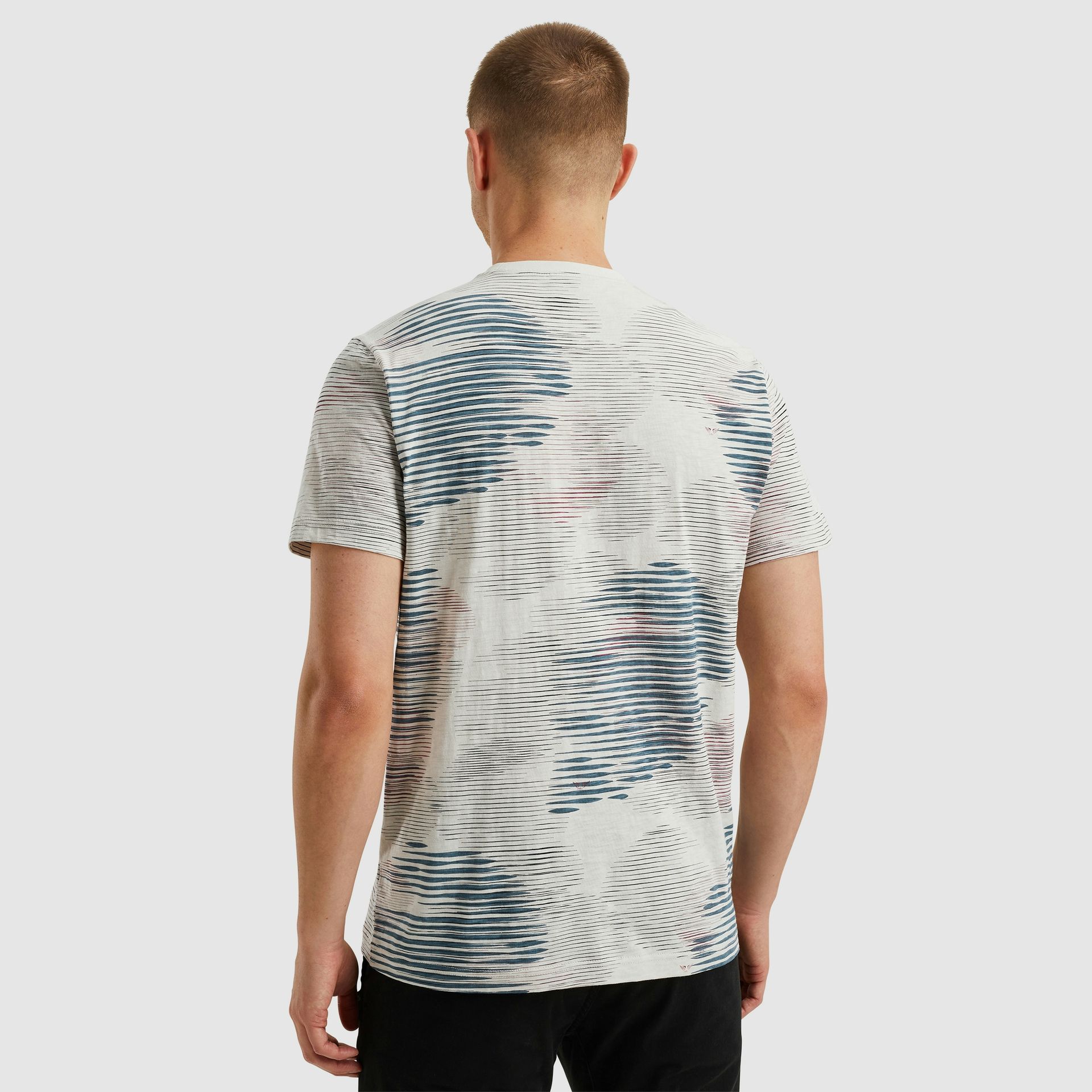 Pme Legend Short sleeve r-neck slub jersey ao Bone White 2900154825048