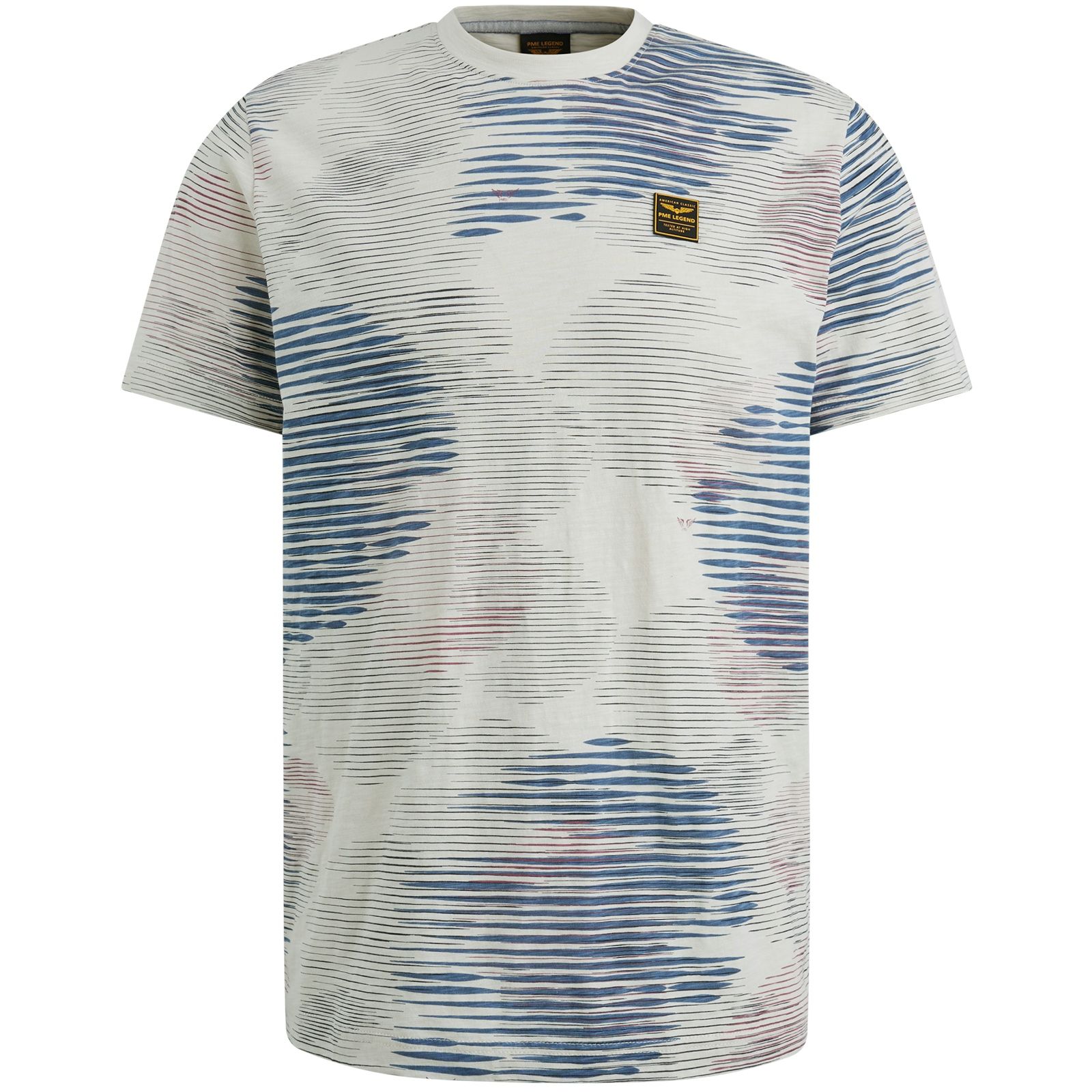 Pme Legend Short sleeve r-neck slub jersey ao Bone White 2900154825048