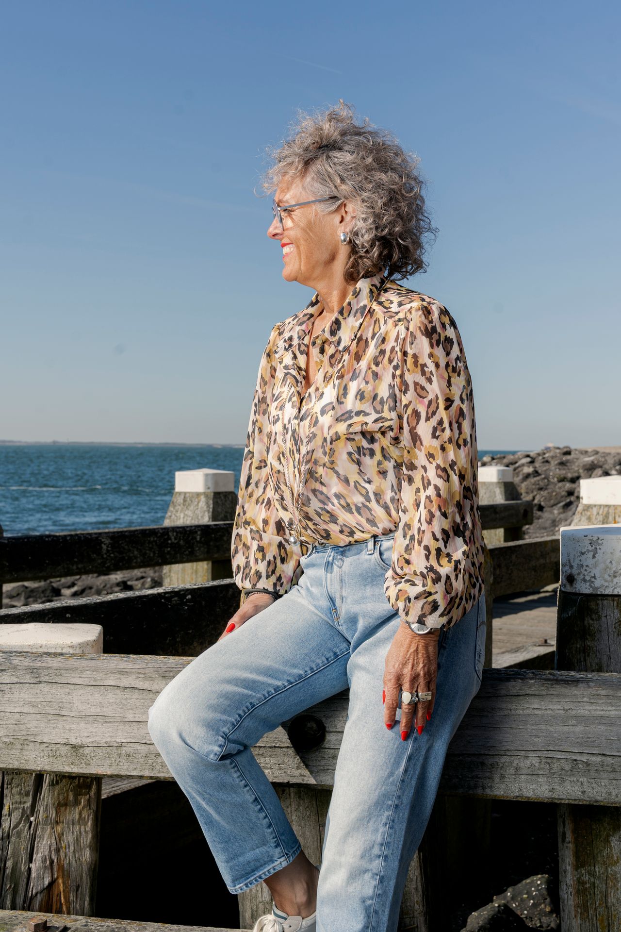 Esqualo Blouse basic Leopard Dream 999 print 2900154836136