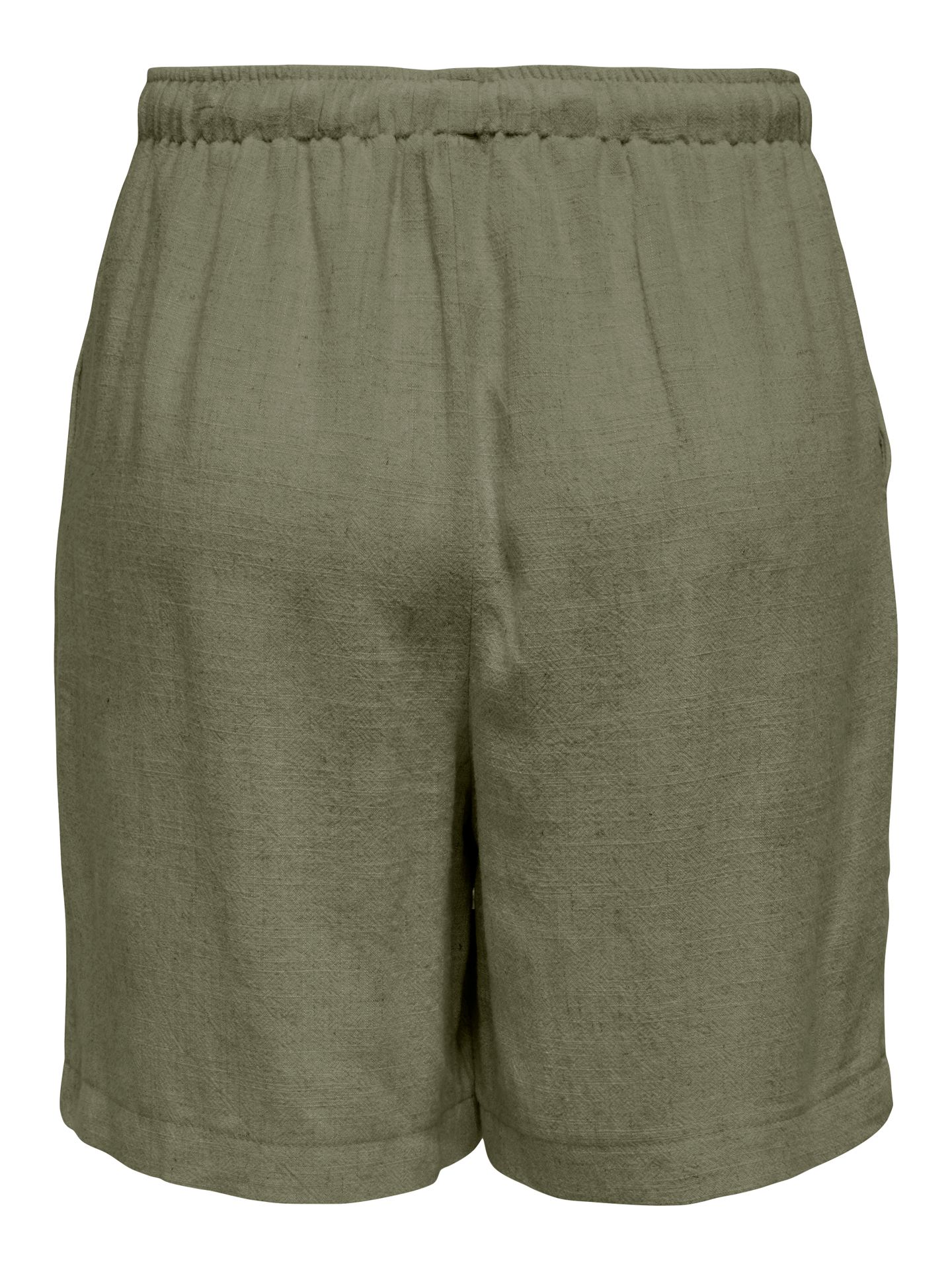 Only ONLSIESTA MW PULL-UP LIN BL SHORTS Deep Lichen Green 2900155892018