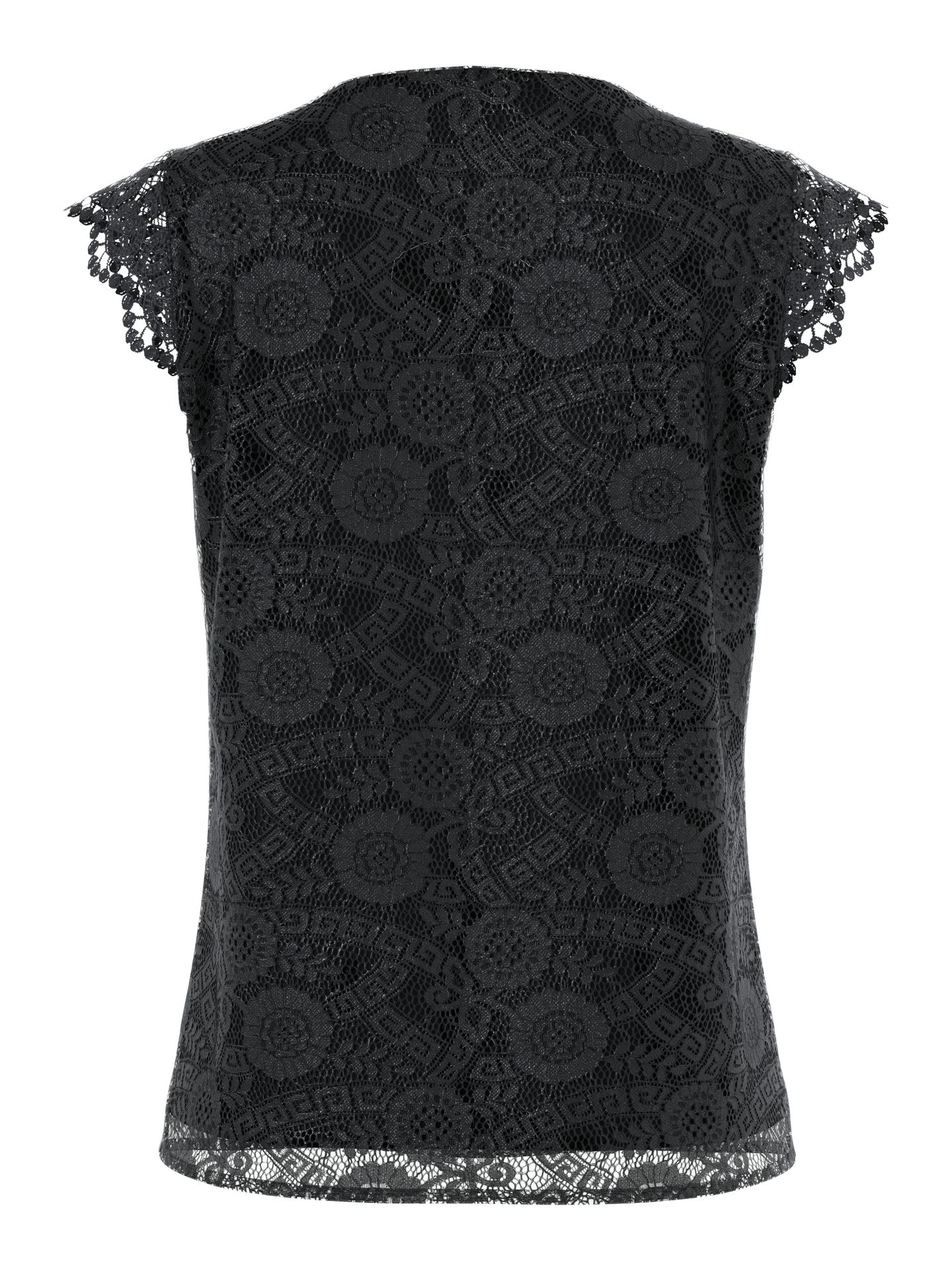 Pieces PCOLLINE SL LACE V-NECK TOP WVN NOO Black 2900154870048 Pieces PCOLLINE SL LACE V-NECK TOP WVN NOO Black 2900154870048