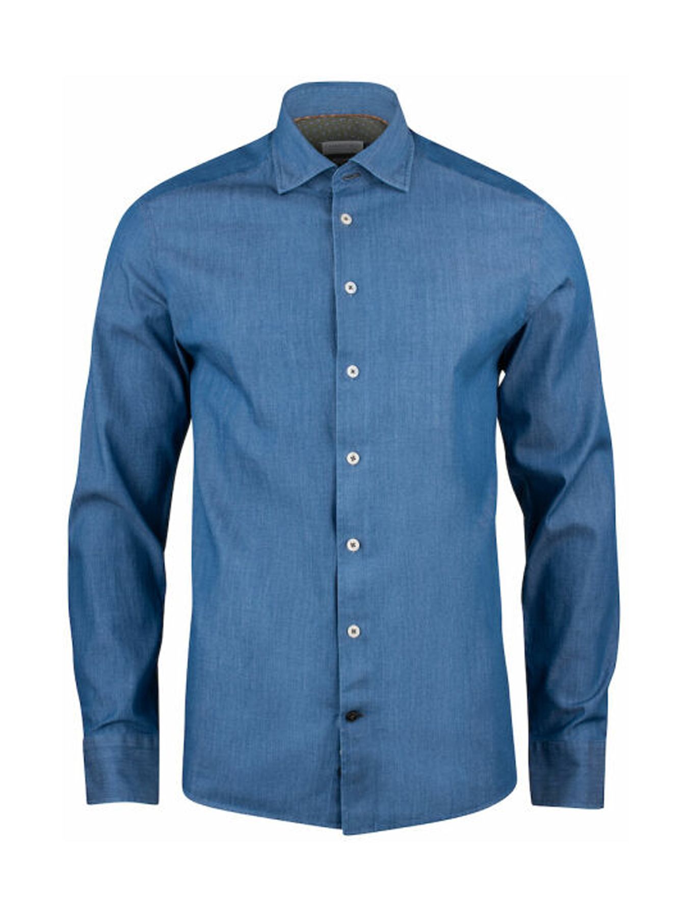 Jack & Jones JPRBLALAWRENCE LINEN L/S SHIRT Faded Denim/MELANGE 2900154984042