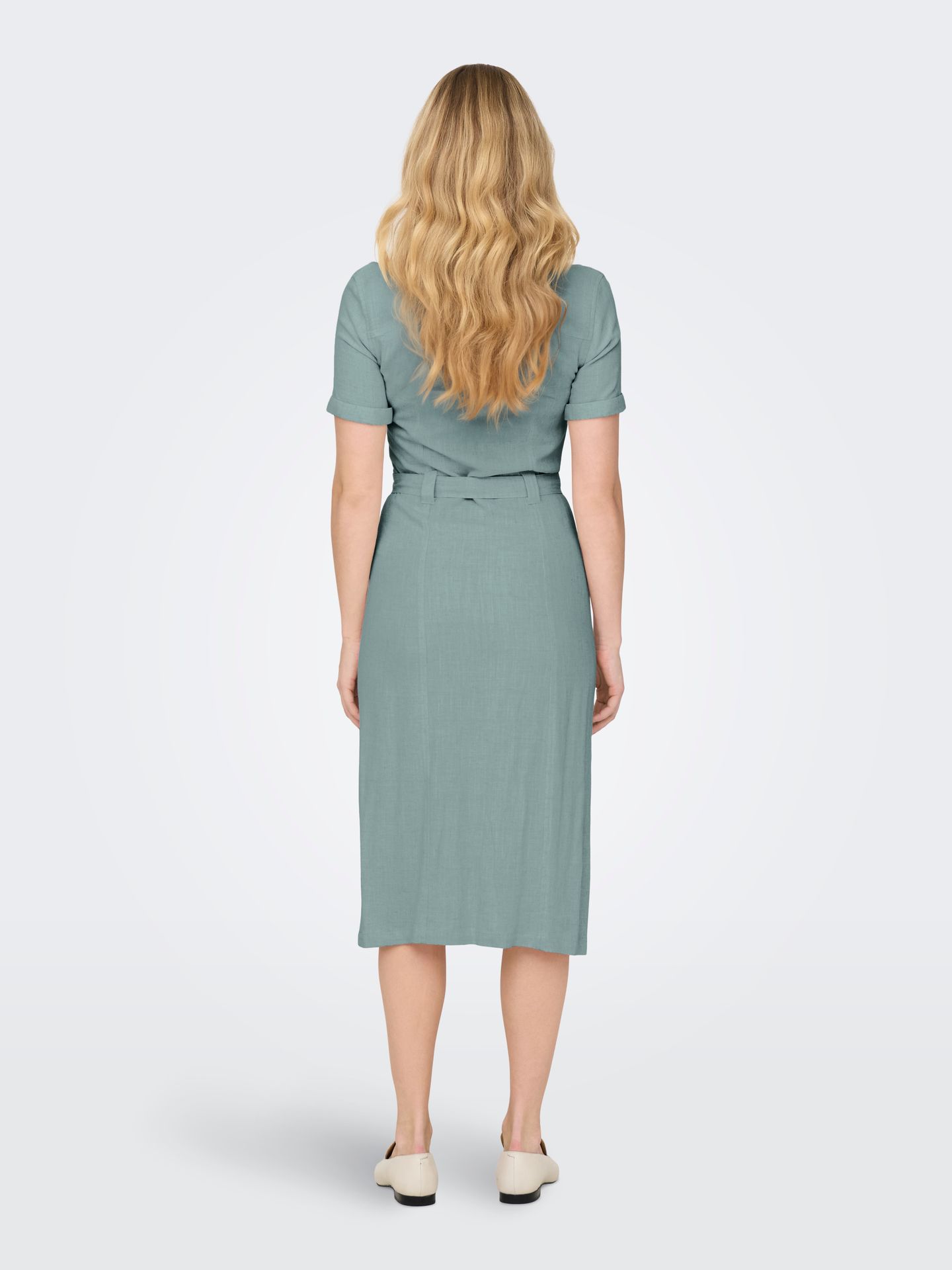 Only ONLSIESTA SS LIN BL SHIRT DRESS PNT Abyss 2900155246033