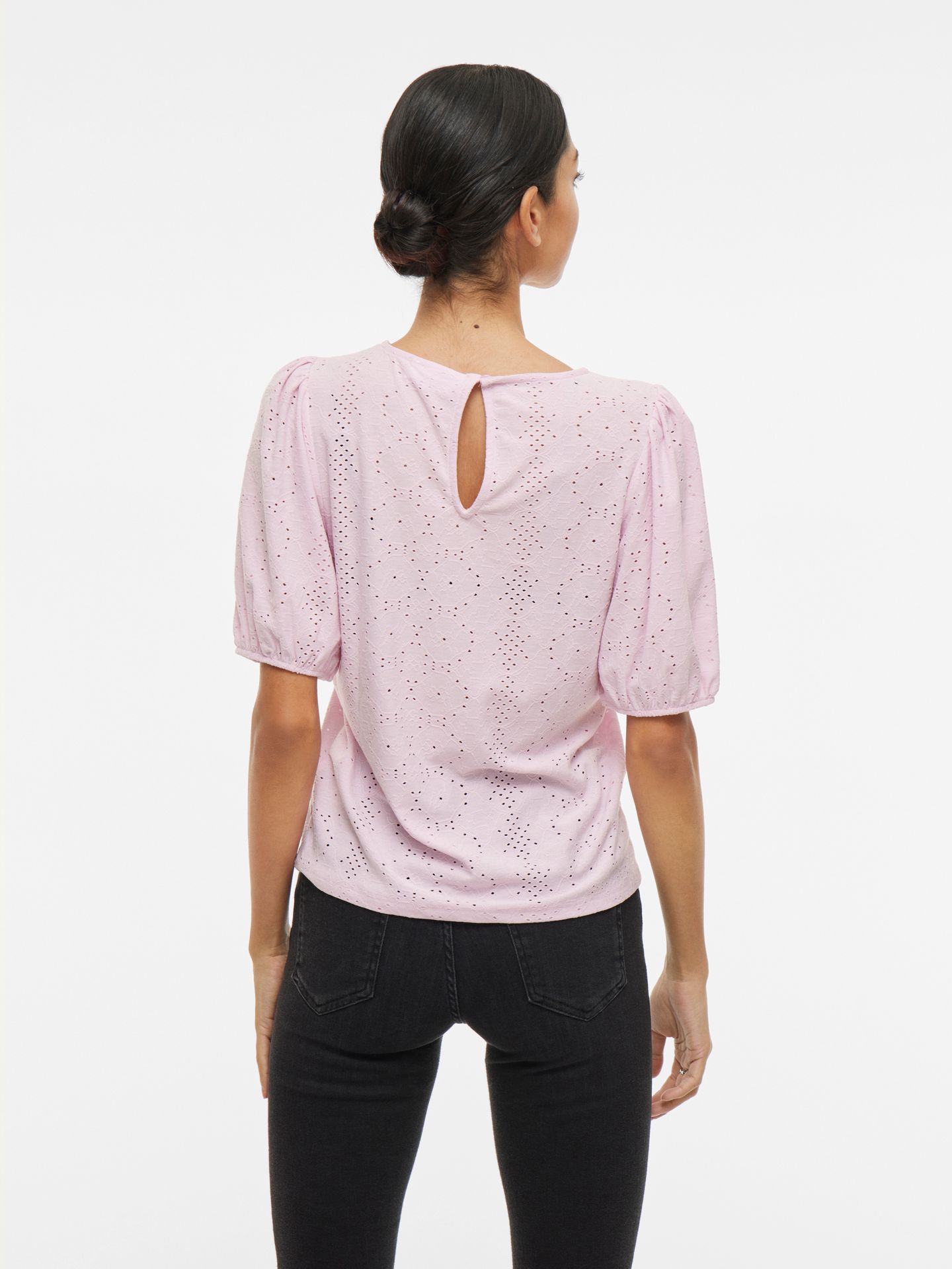 vila VIKALLY O-NECK 2/4 TOP - NOOS Winsome Orchid 2900154953017