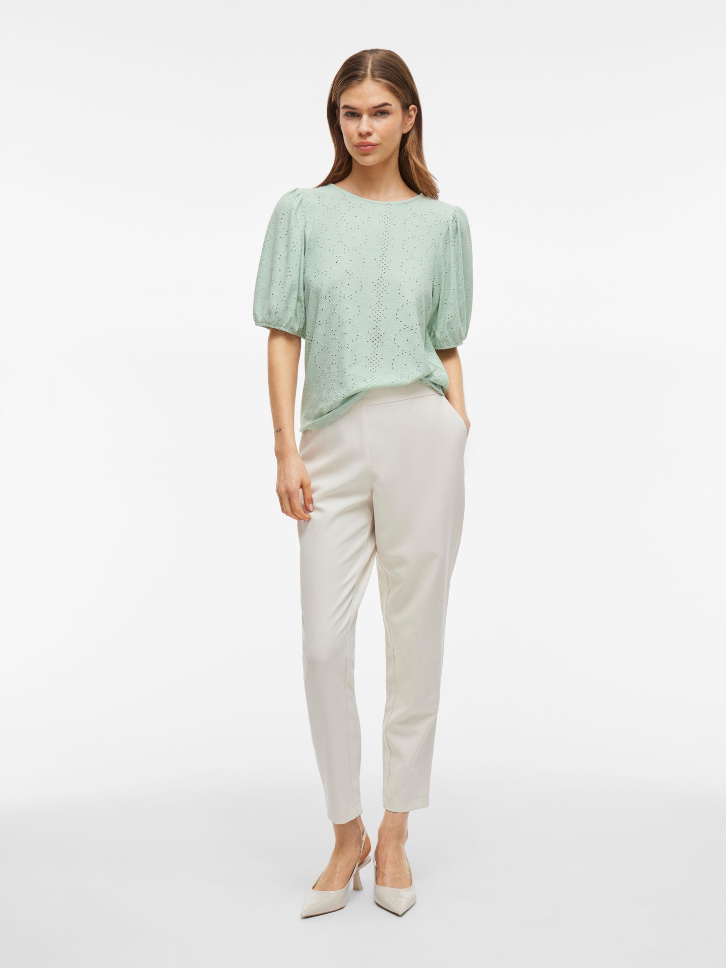 vila VIKALLY O-NECK 2/4 TOP - NOOS Silt Green 2900154955066 vila VIKALLY O-NECK 2/4 TOP - NOOS Silt Green 2900154955066