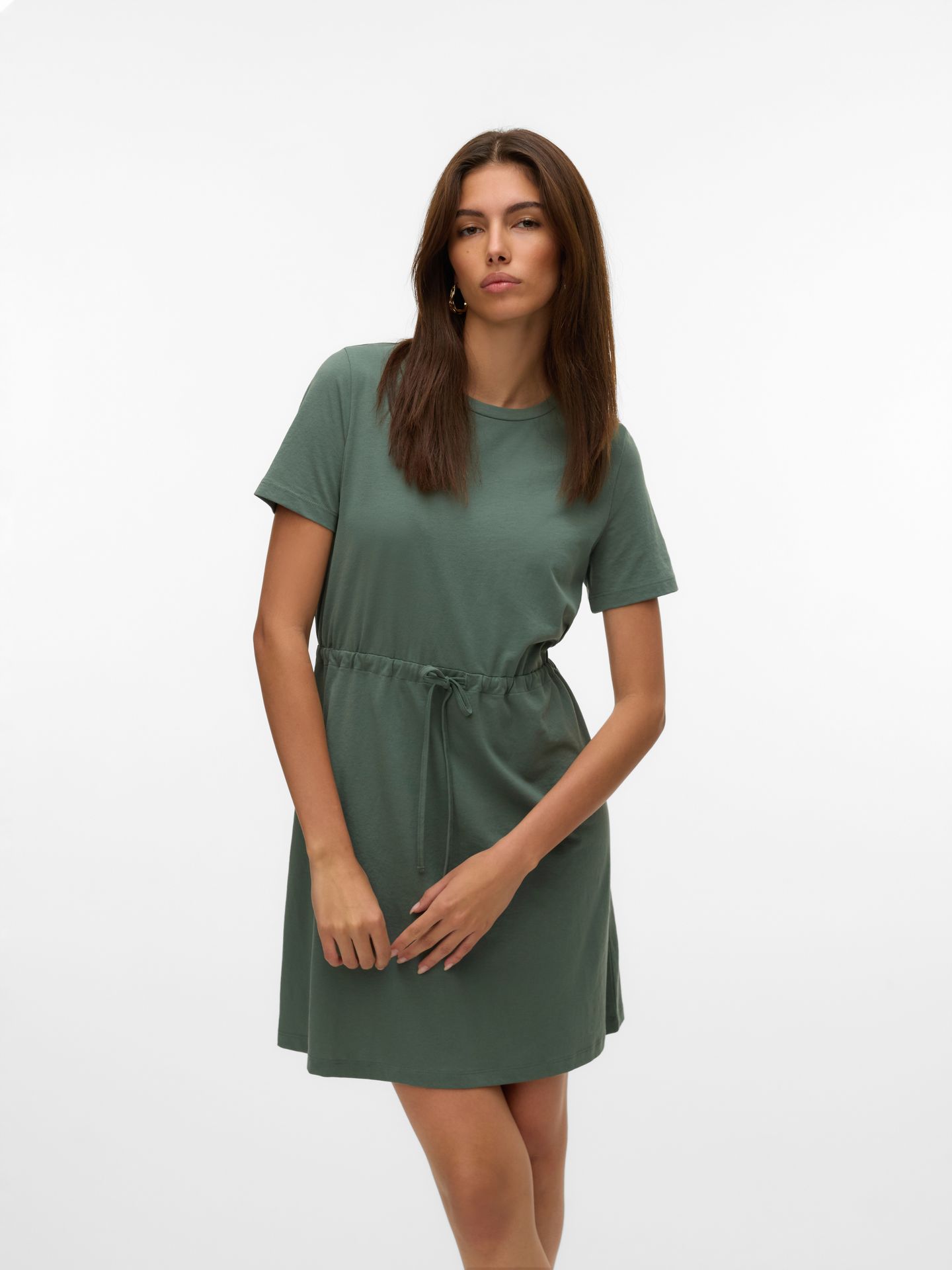 Vero Moda VMLUNA SS SHORT STRING DRESS JRS NO Laurel Wreath 2900154993051