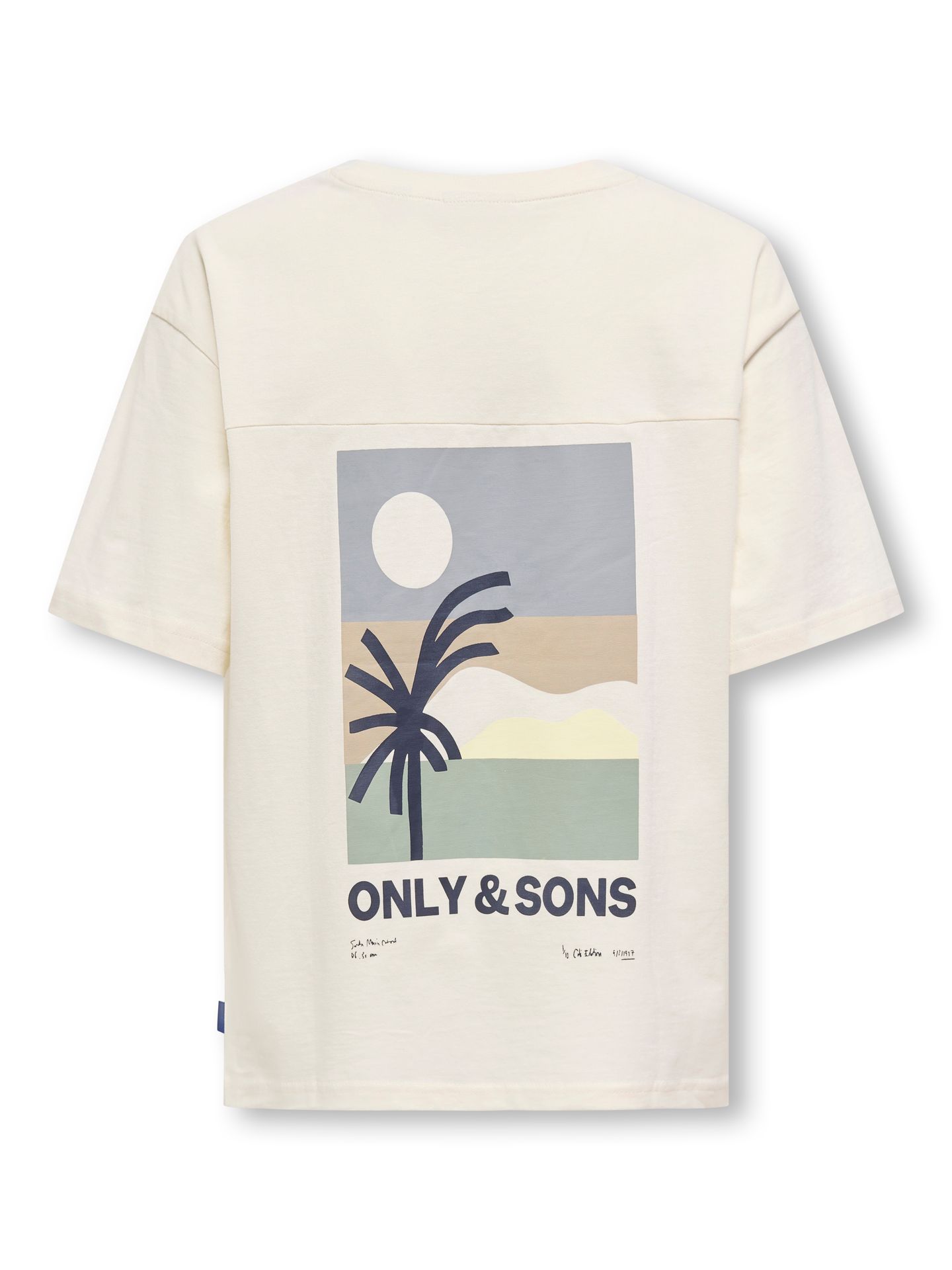Only & Sons OSJARTSY LIFE SS OVS B. PRINTED TEE Tofu/Print Vibe 2900154983038