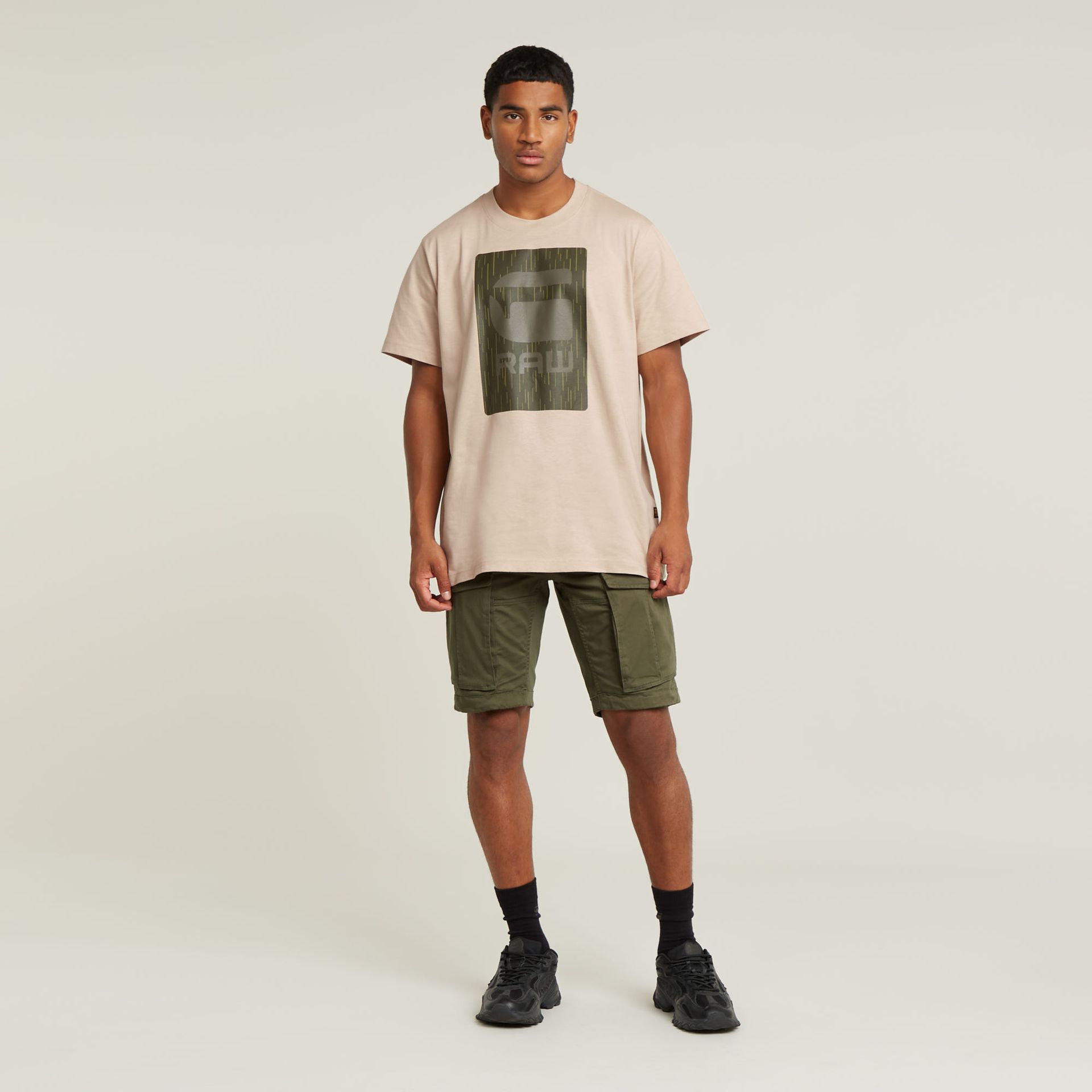 G-star Raw Rovic zip regular short 1260 gs grey 2900155005098