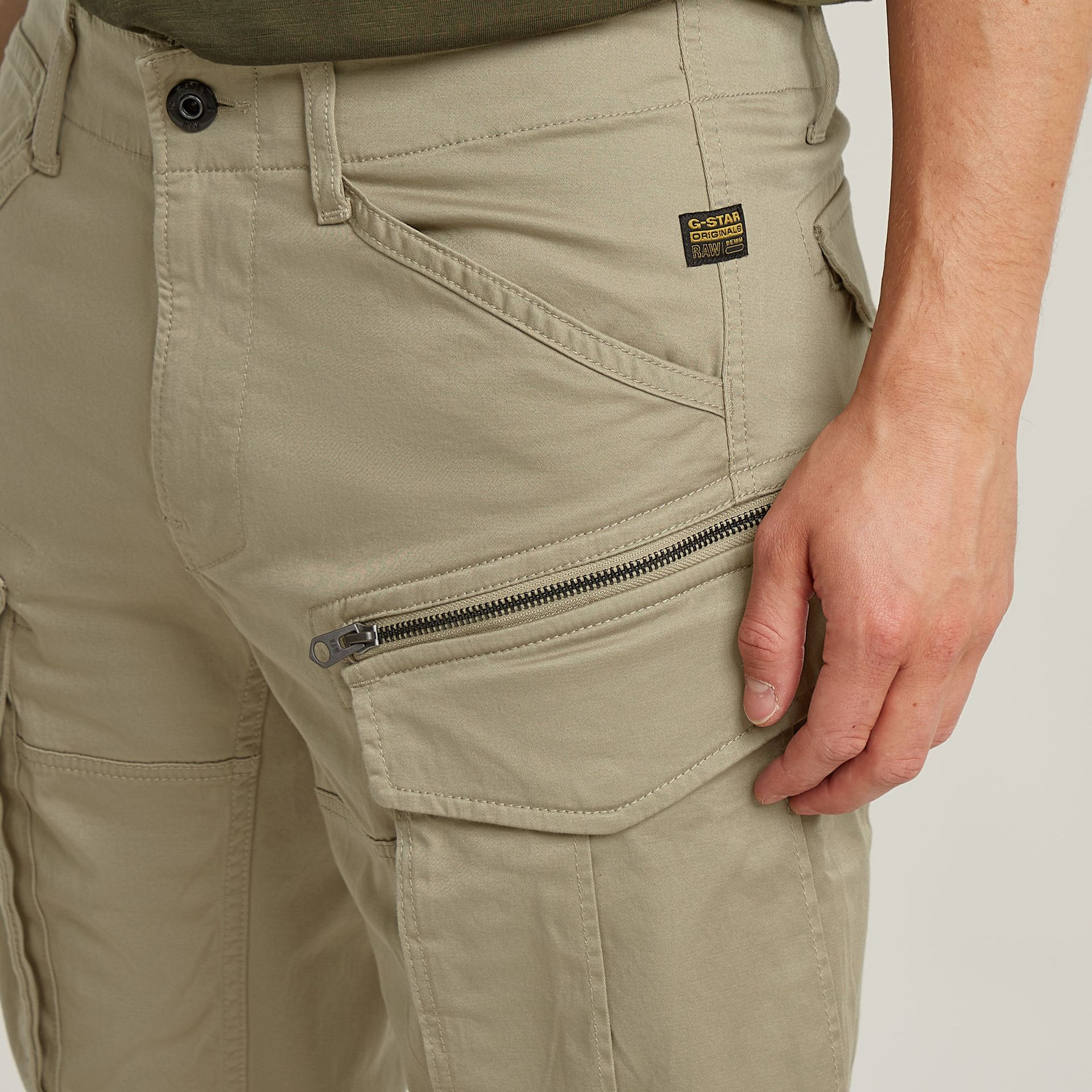 G-star Raw Rovic zip regular short 239 dune 2900155006064