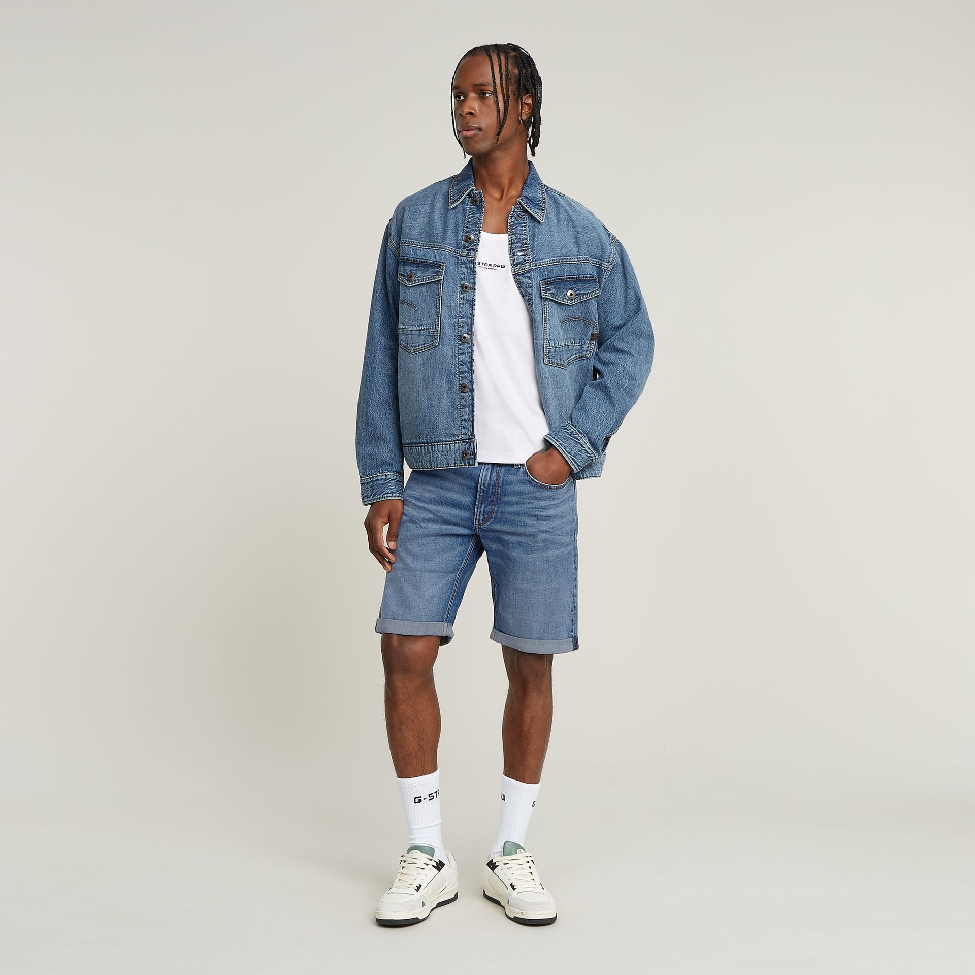 G-star Raw Mosa Short C606 faded cascade 2900155007122 G-star Raw Mosa Short C606 faded cascade 2900155007122