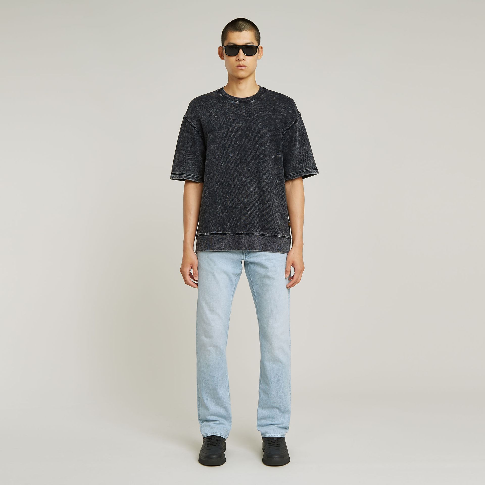 G-star Raw Acid wash loose sw s\s H224 acid dk black 2900155026031