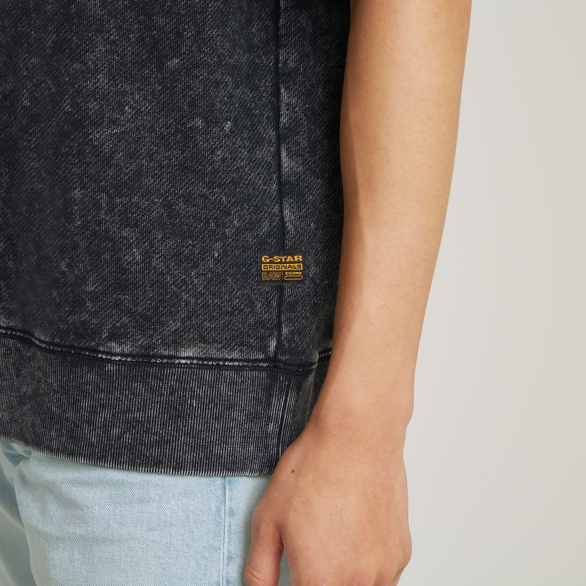 G-star Raw Acid wash loose sw s\s H224 acid dk black 2900155026031