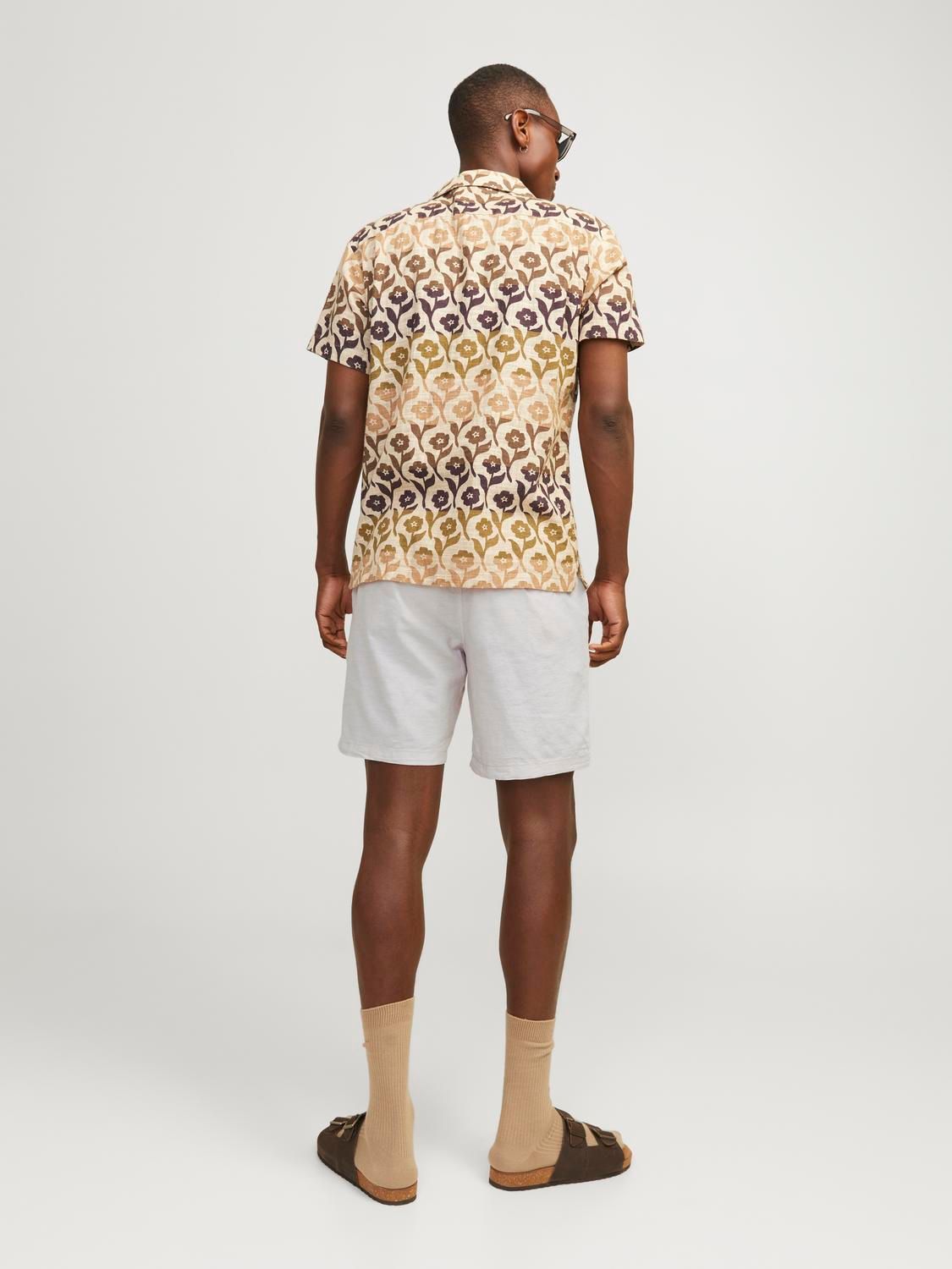 Jack & Jones JPSTACE SUMMER LINEN BLEND SHORT SR Crockery/MELANGE 2900155035040