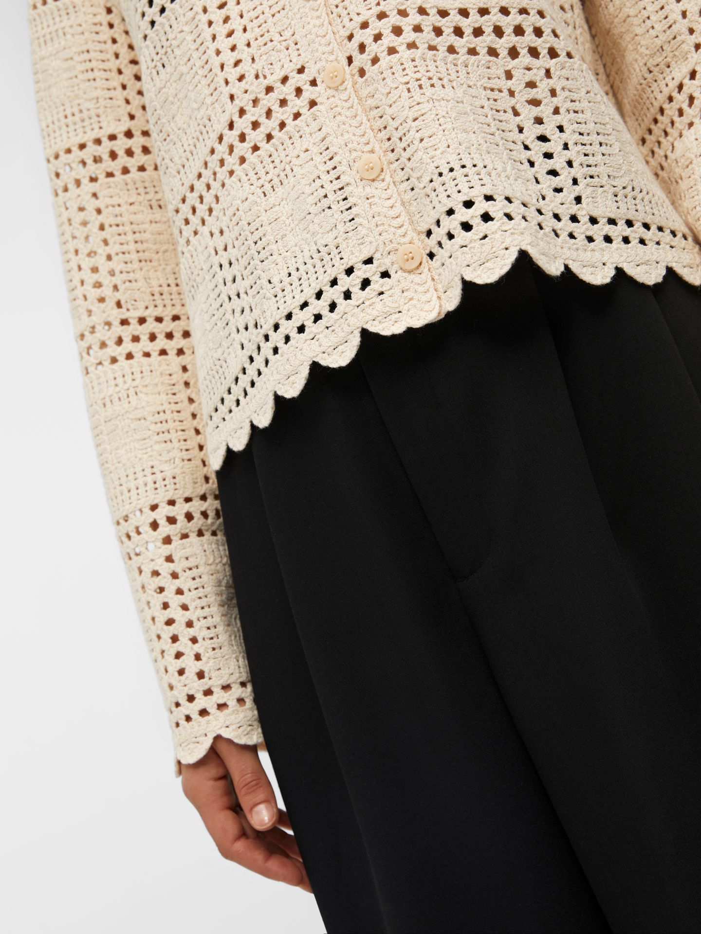 Object OBJORELLA L/S KNIT CARDIGAN NOOS Sandshell 2900155052047