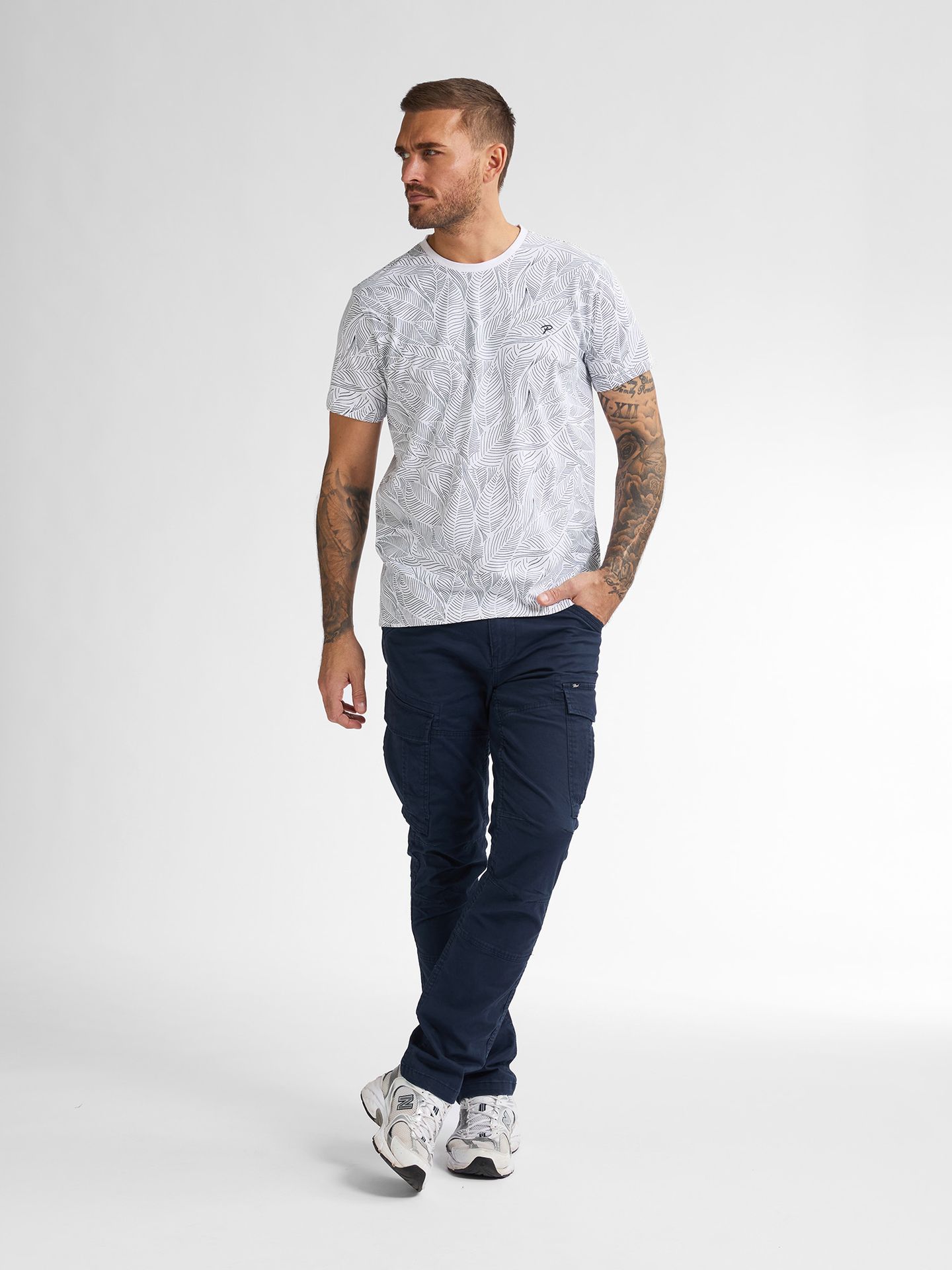 Petrol Industries Men T-Shirt SS AOP 0000 bright white 2900155141093