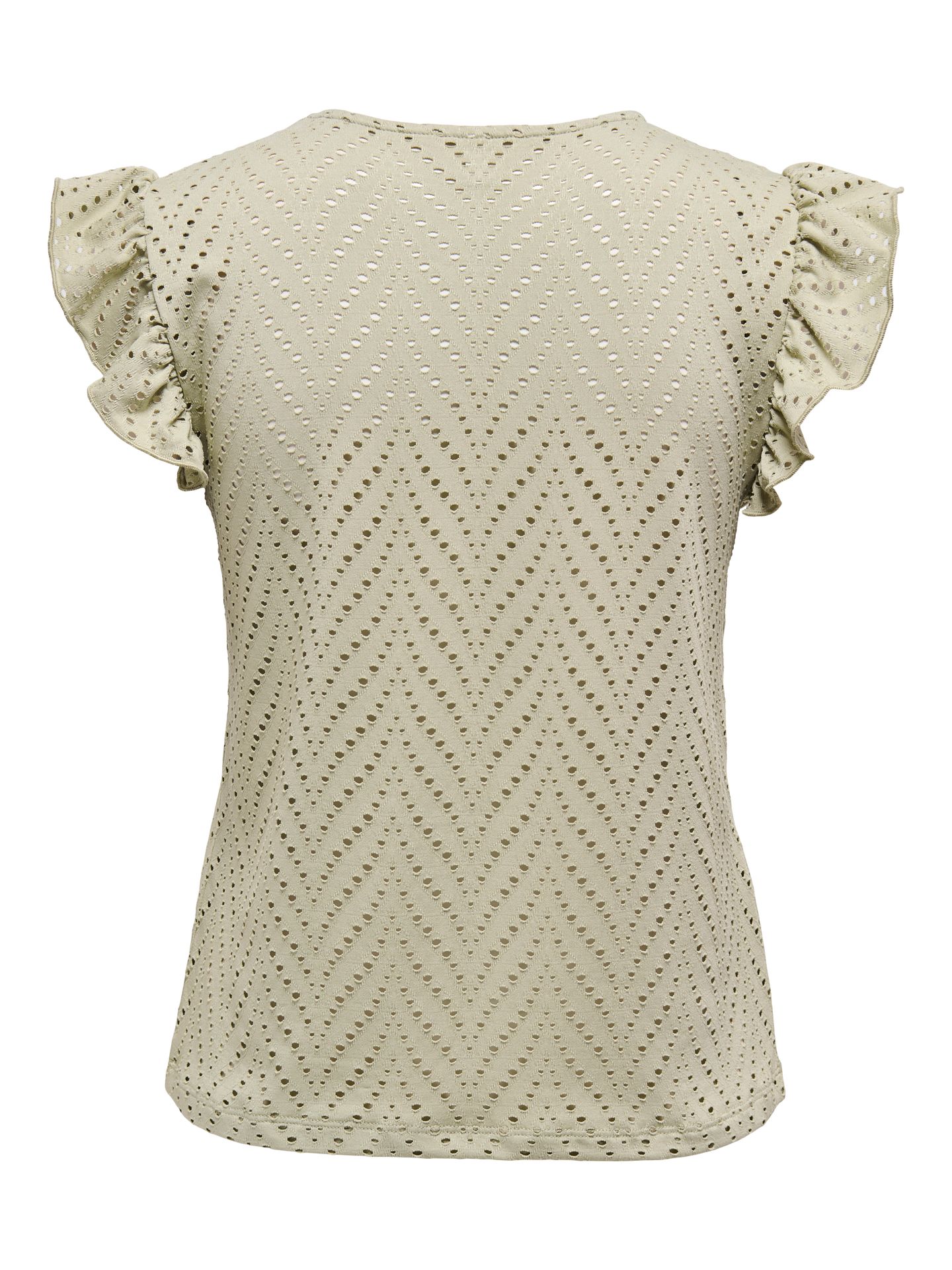 Only ONLSMILLA S/L V-NECK FRILL TOP JRS Elm/Boho 2900155151030 Only ONLSMILLA S/L V-NECK FRILL TOP JRS Elm/Boho 2900155151030