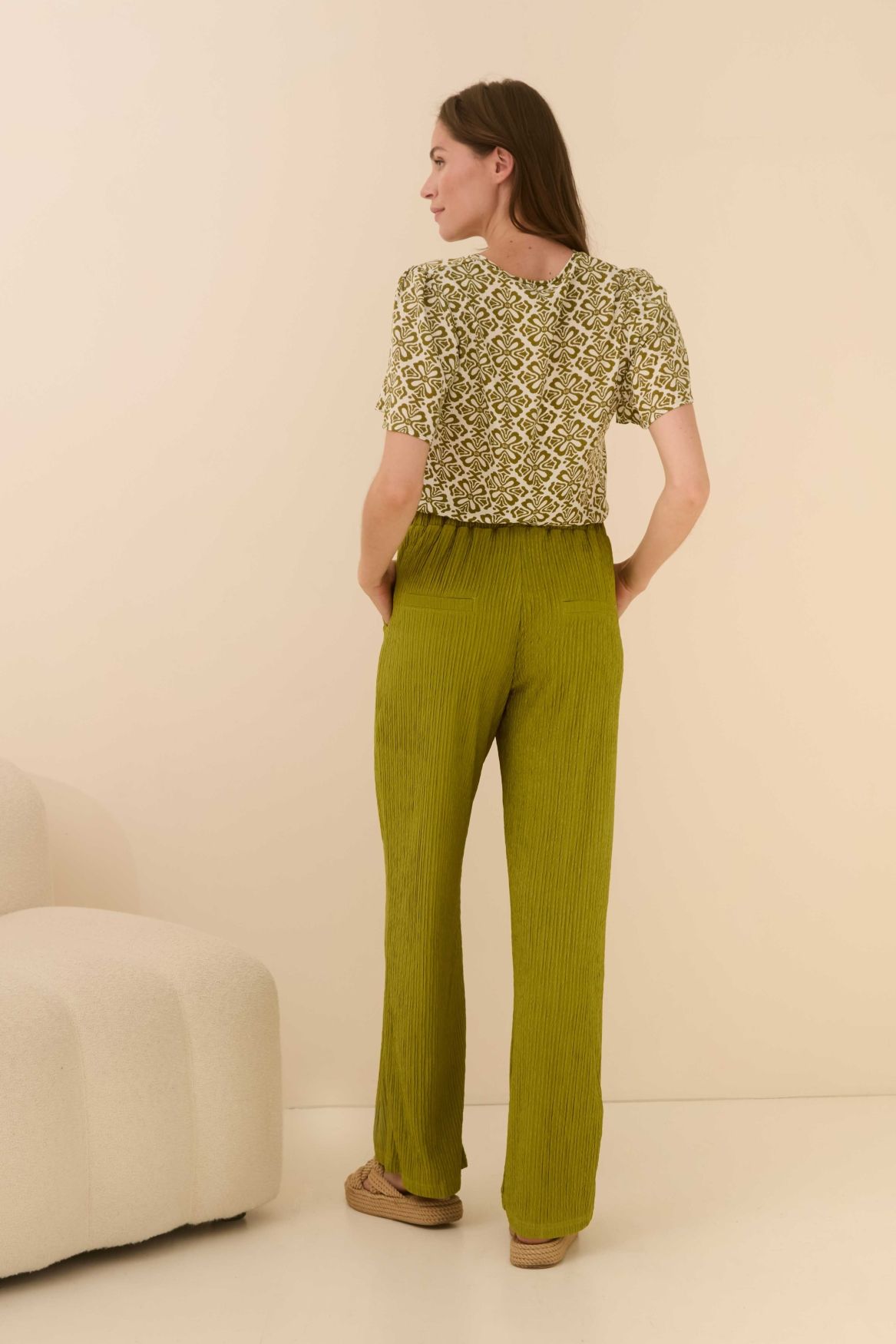 Lofty Manner Blouse Bella 472 green element print 2900155159043