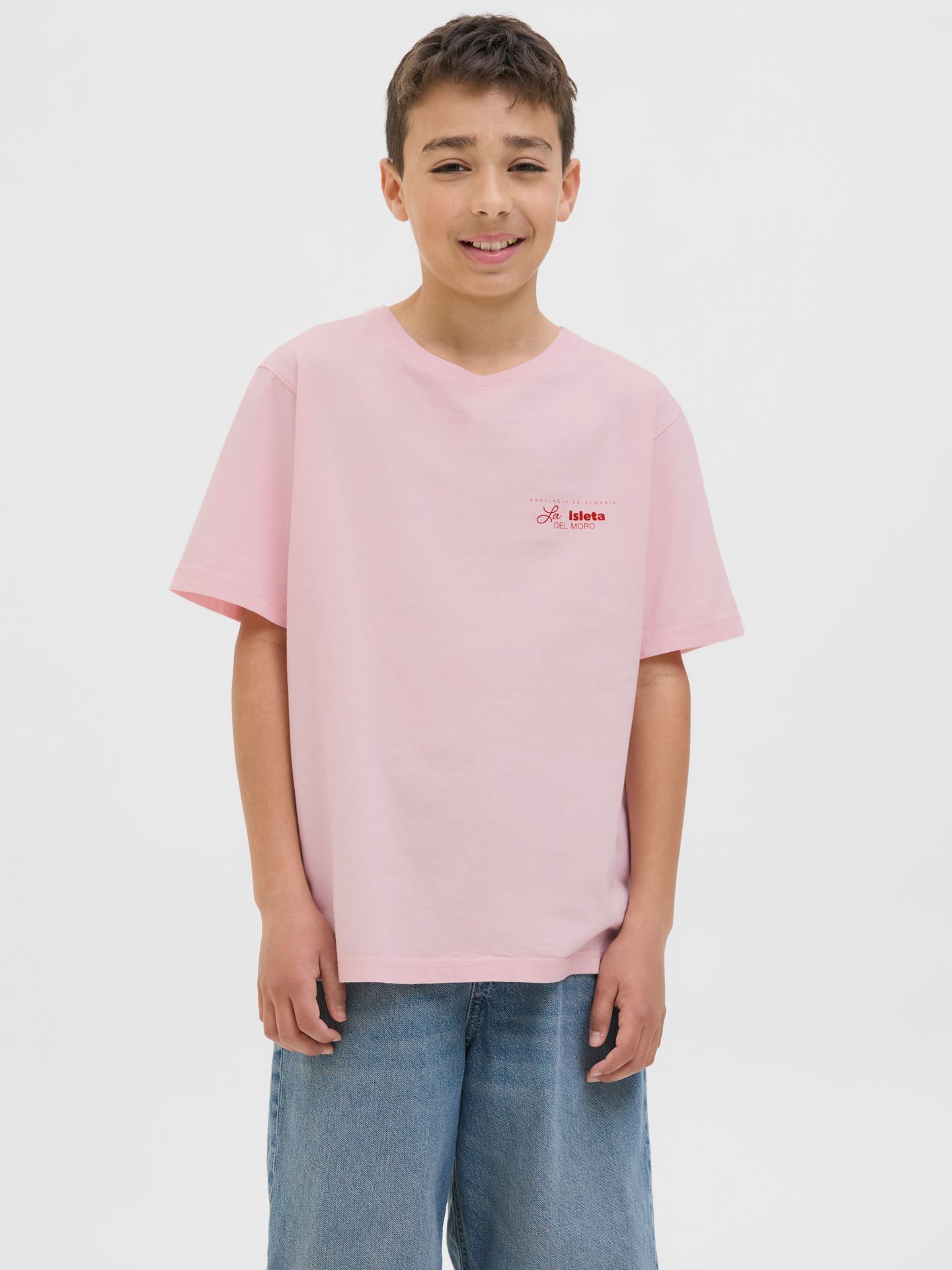 Jack & Jones JORALMERIA WORLD TEE SS CREW NECK J Tickled Pink 00112584-EKA26011400002807