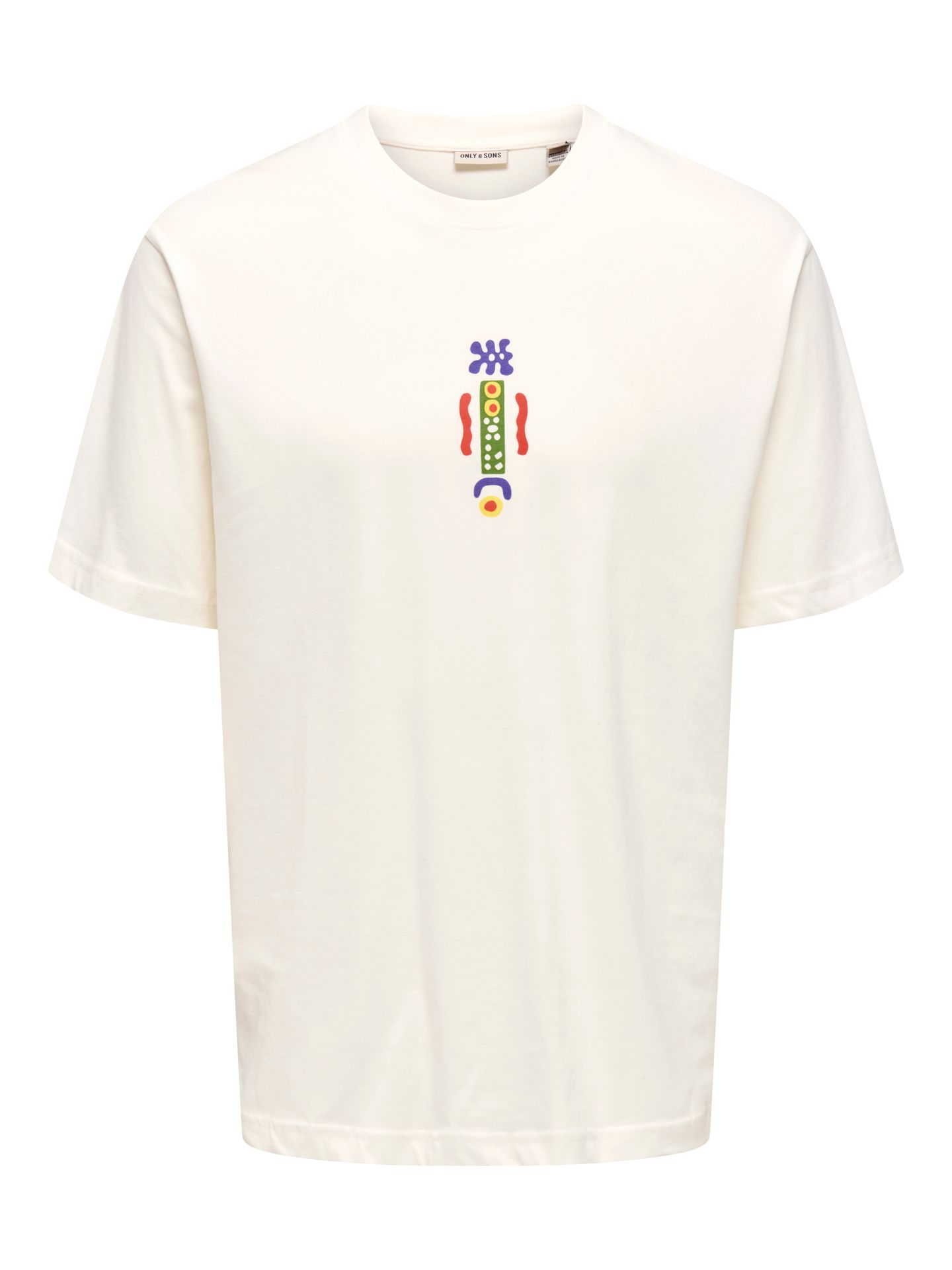 Only & Sons ONSMALIK ART LIFE RLX SS TEE CS Cloud Dancer/DRIFT 2900155236041