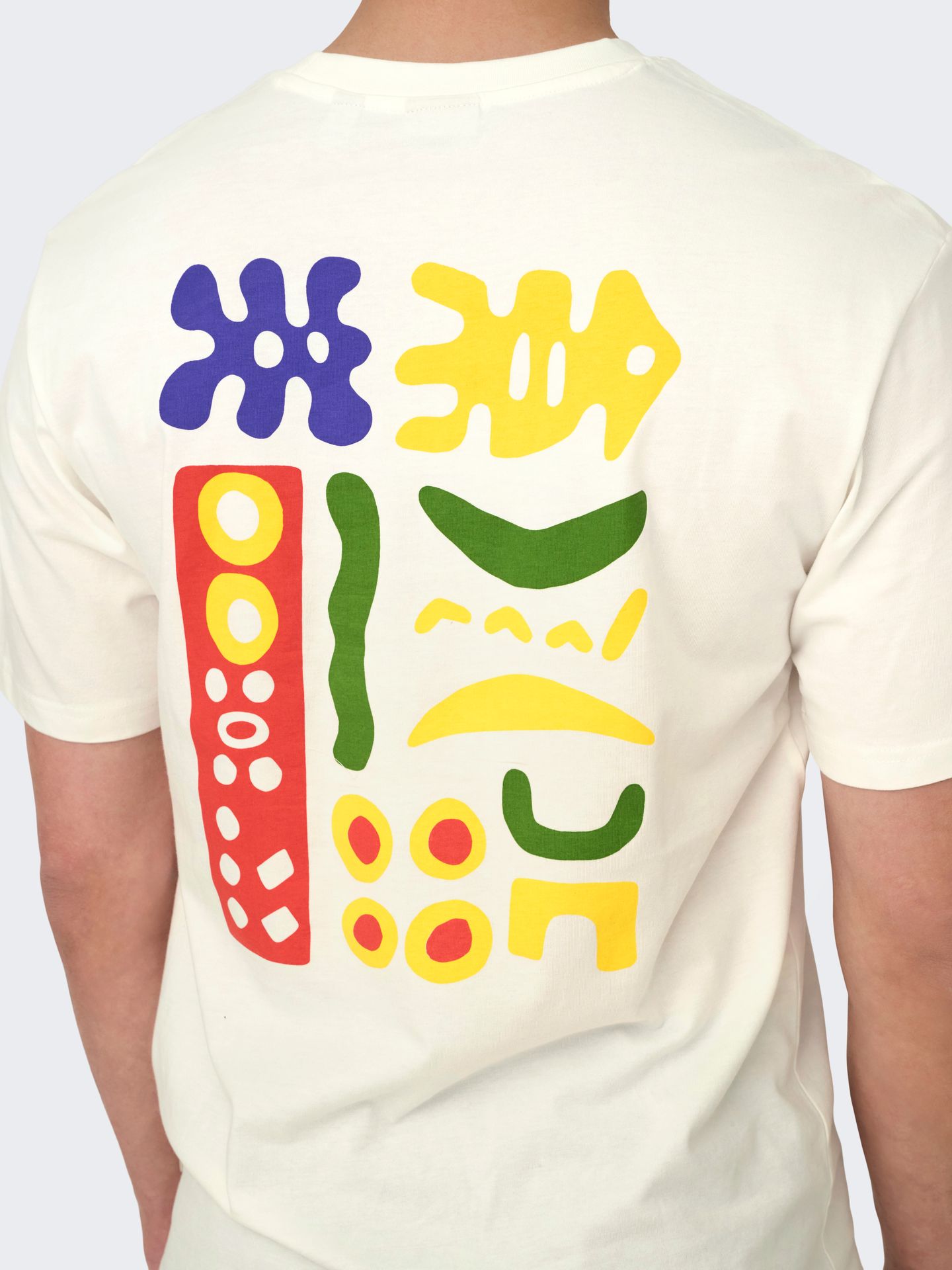 Only & Sons ONSMALIK ART LIFE RLX SS TEE CS Cloud Dancer/DRIFT 2900155236041