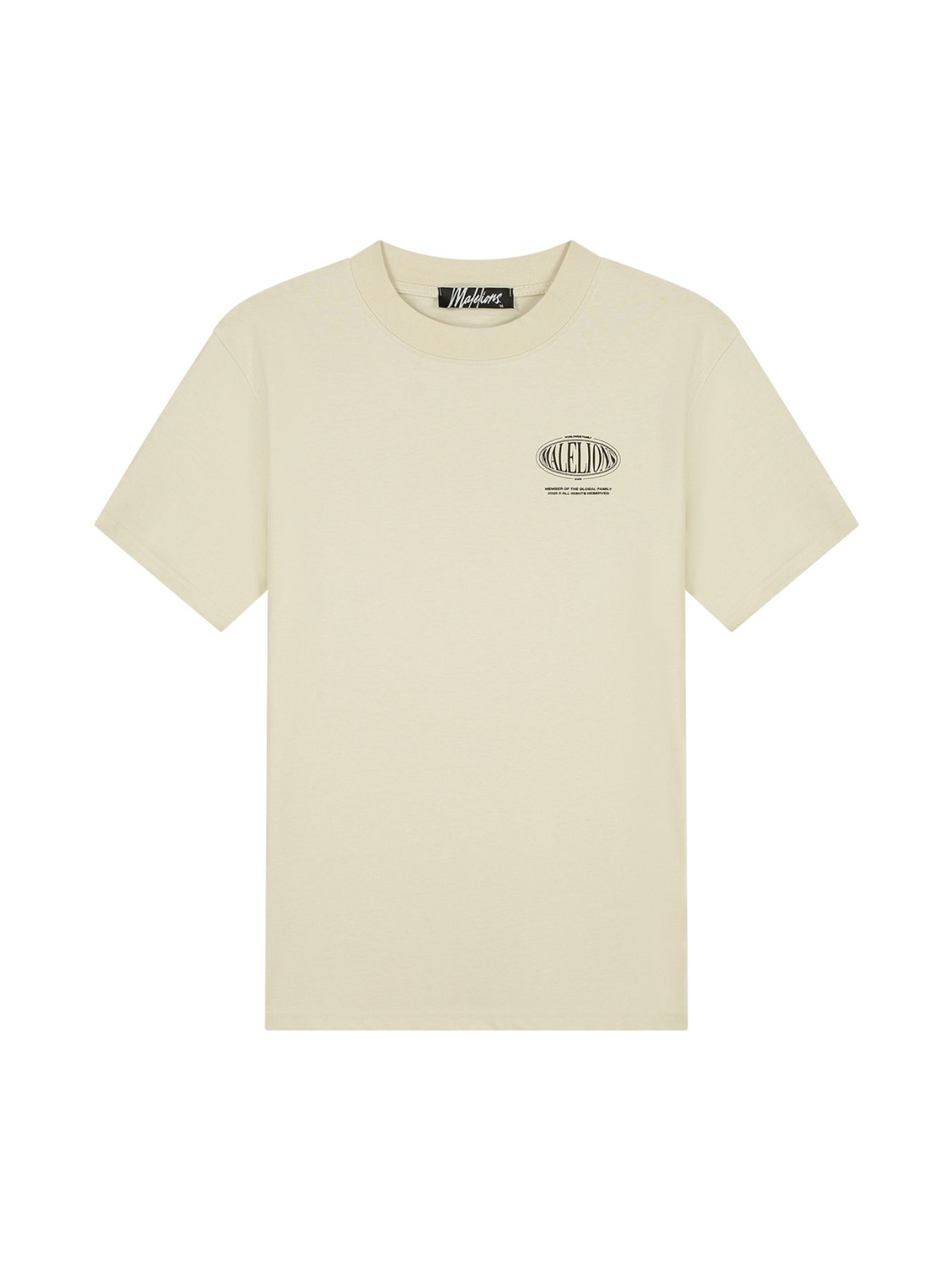 Malelions men members t-shirt Beige 2900155303040