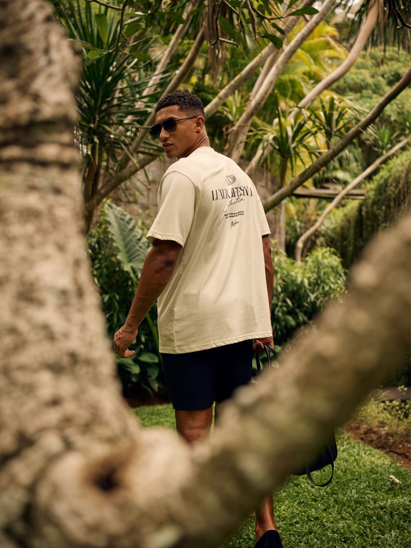 Malelions men members t-shirt Beige 2900155303040