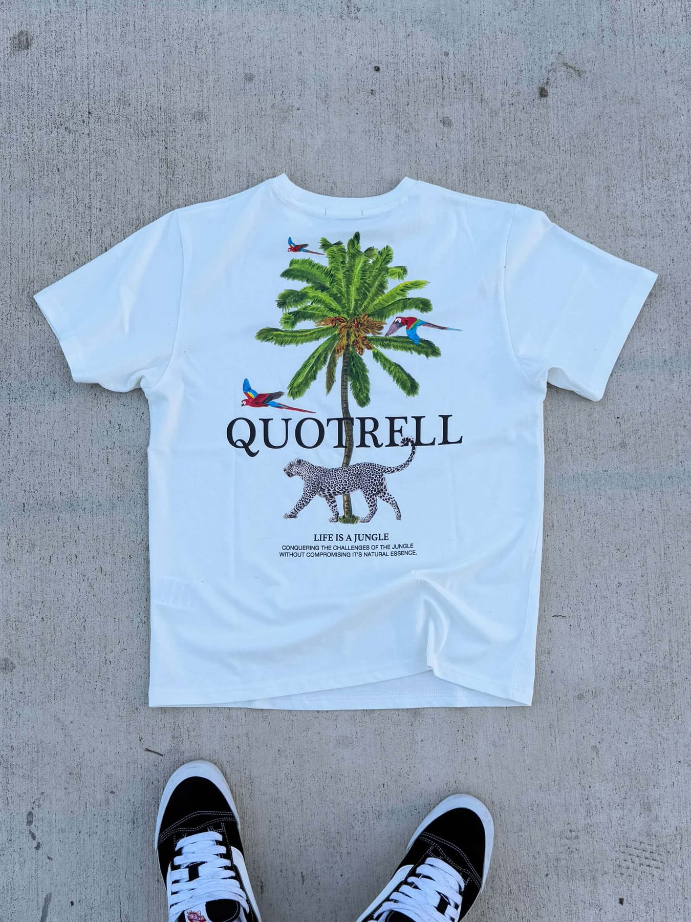 Quotrell Jungle tee Off white/Black 2900155603065