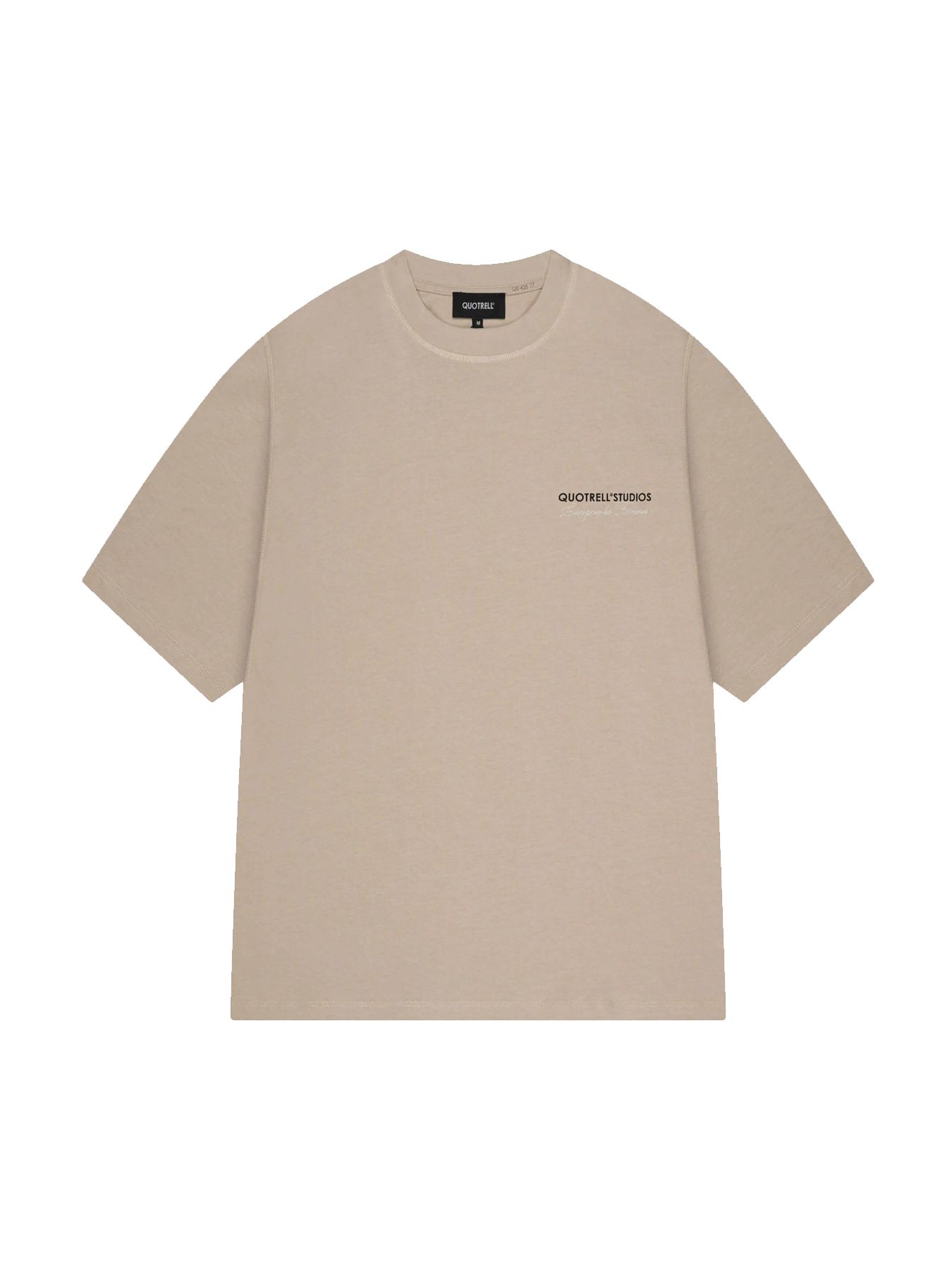 Quotrell Studios tee greige/off white 2900155608077