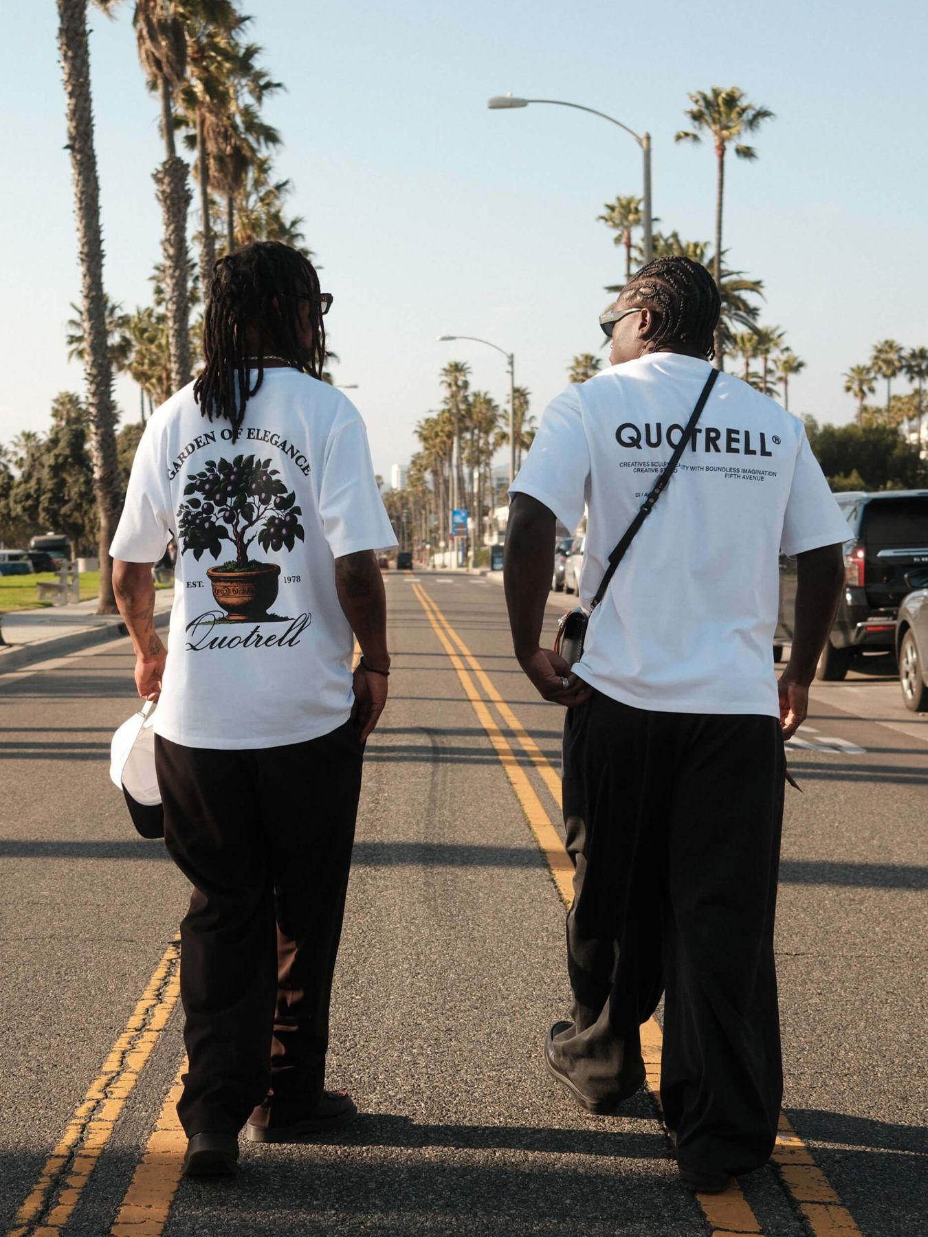 Quotrell Damson tee White/black 2900155610049