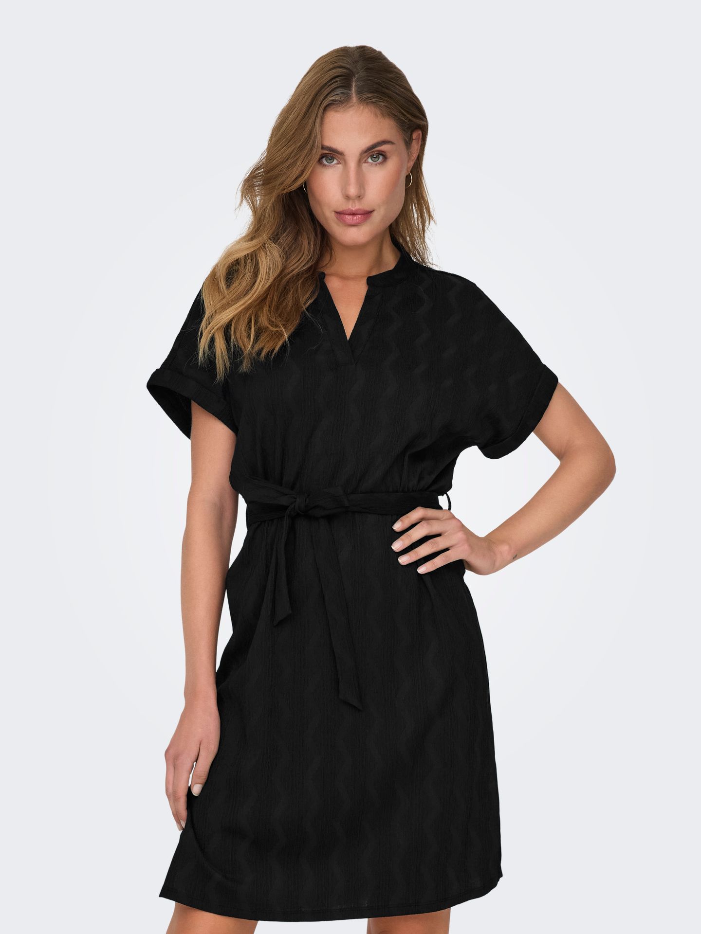 Only ONLDIA S/S V-NECK DRESS CS JRS Black 2900156916027