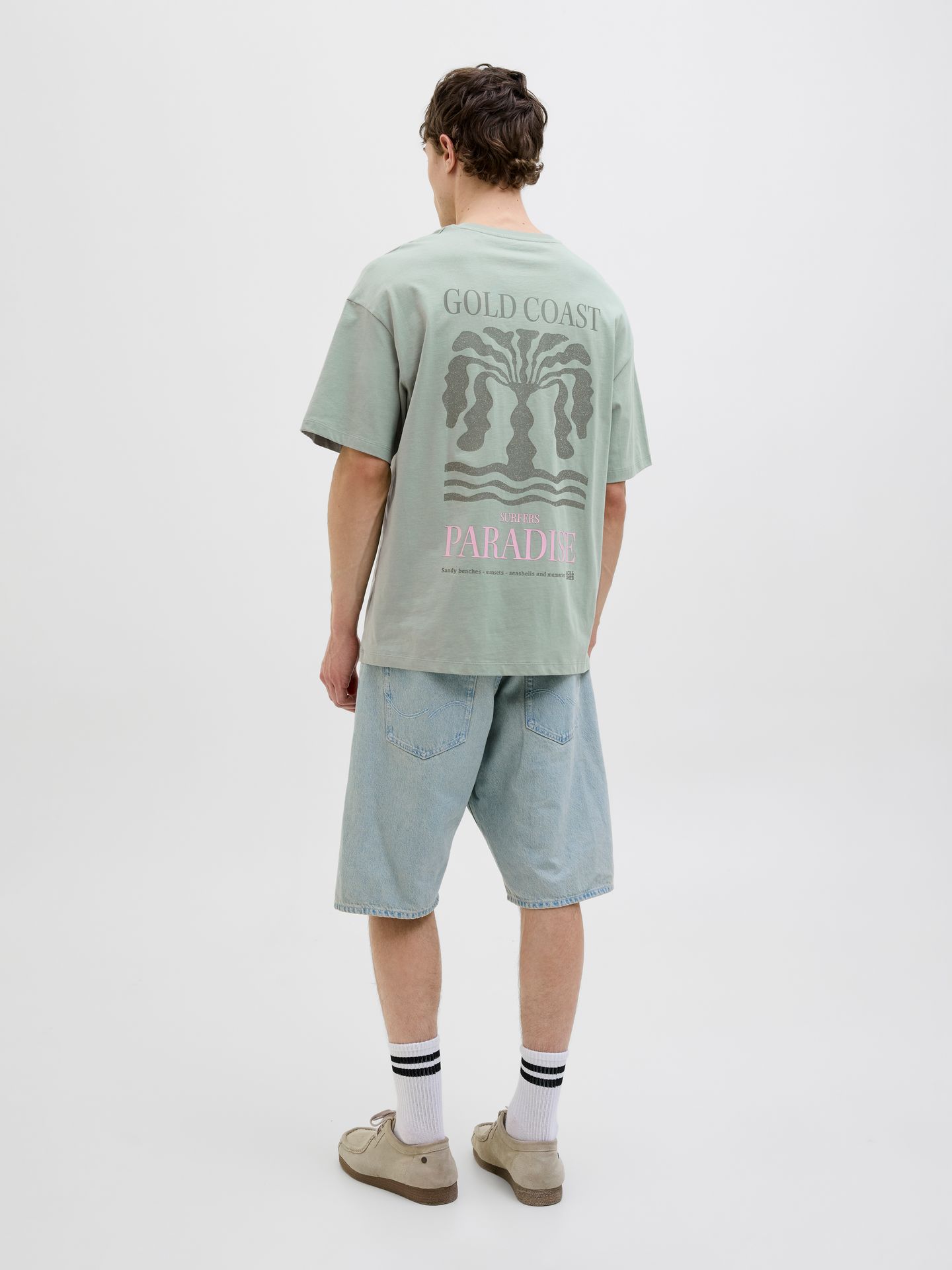 Jack & Jones JJEAMES TEE SS CREW NECK Iceberg Green 2900155627054