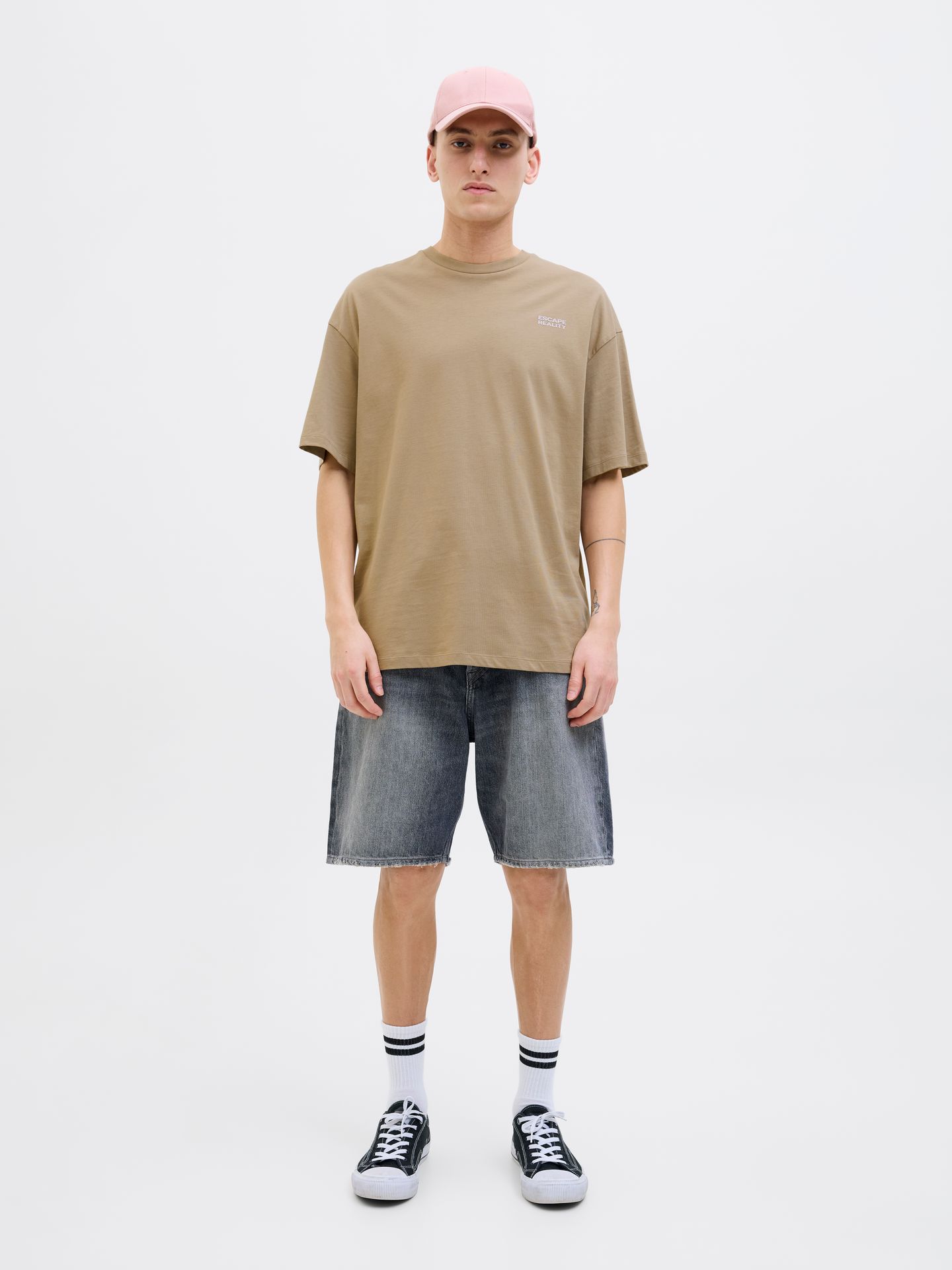 Jack & Jones JJEAMES TEE SS CREW NECK Coriander 2900155626057