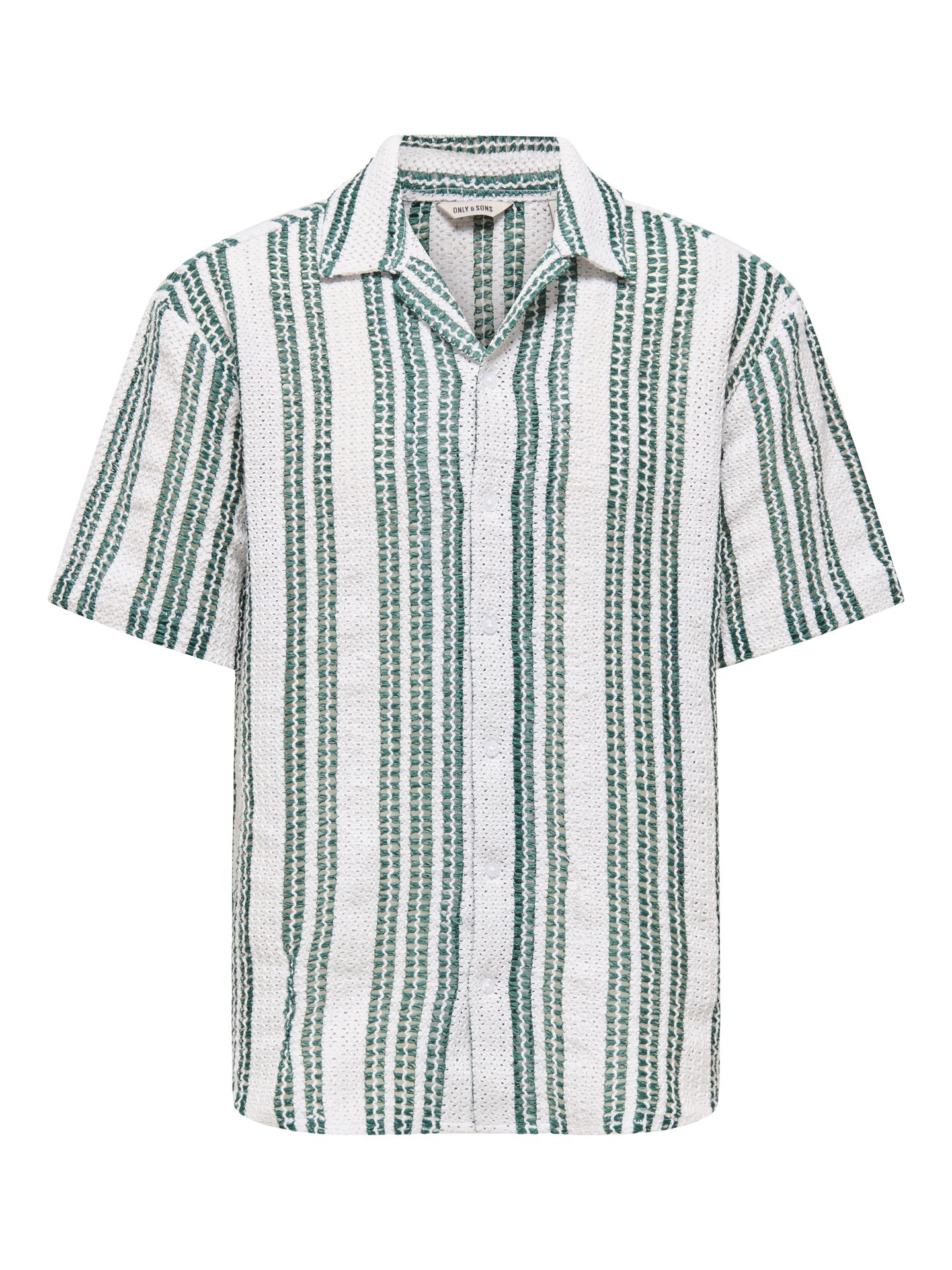 Only & Sons ONSDANI CROCHET SS SHIRT NOOS Comfrey/GARDENIA 00112790-EKA26011400003438