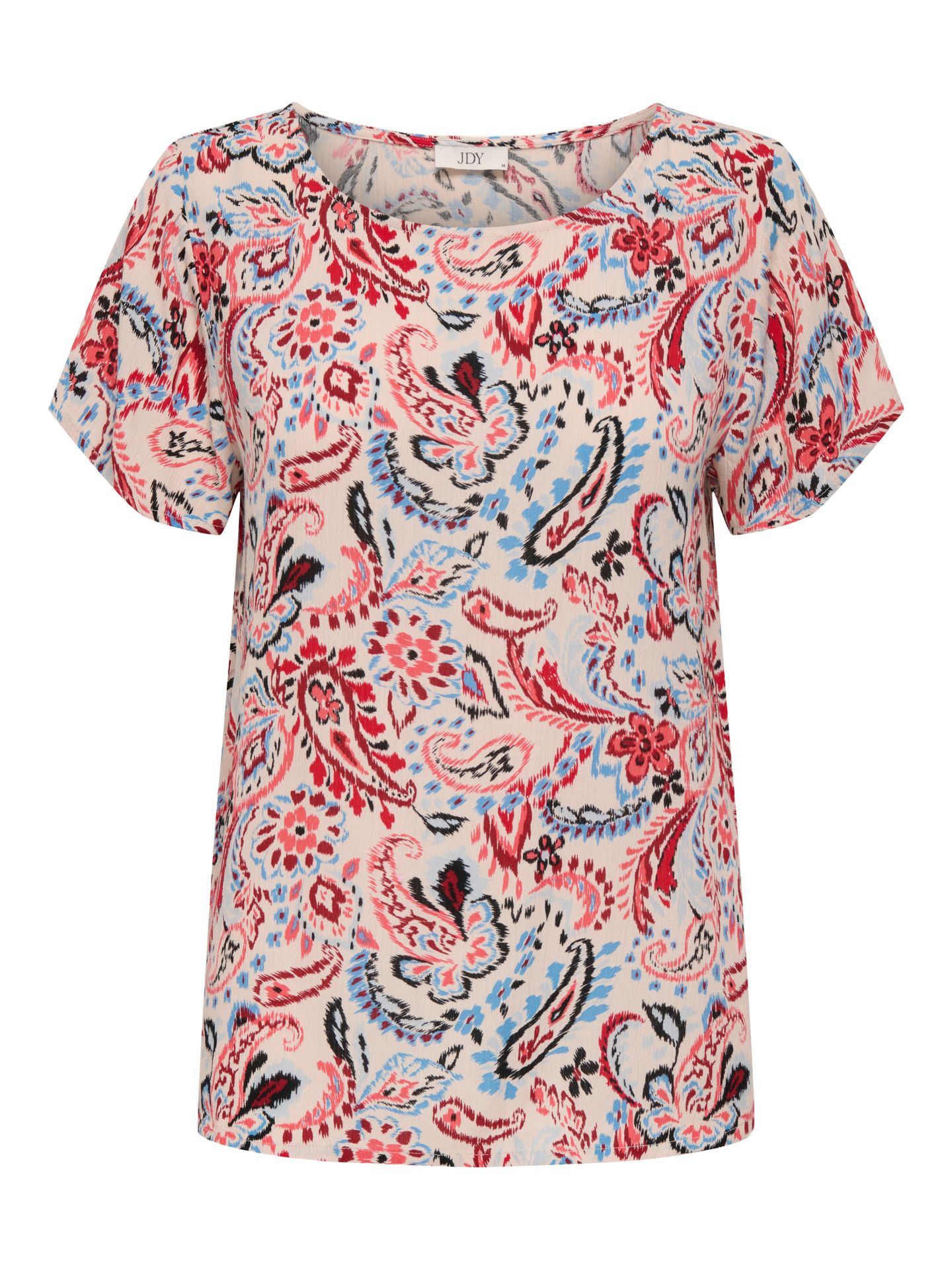 JDY JDYBREEZE LIFE S/S TOP WVN Sandshell/MULTI PAISLEY 2900155634014