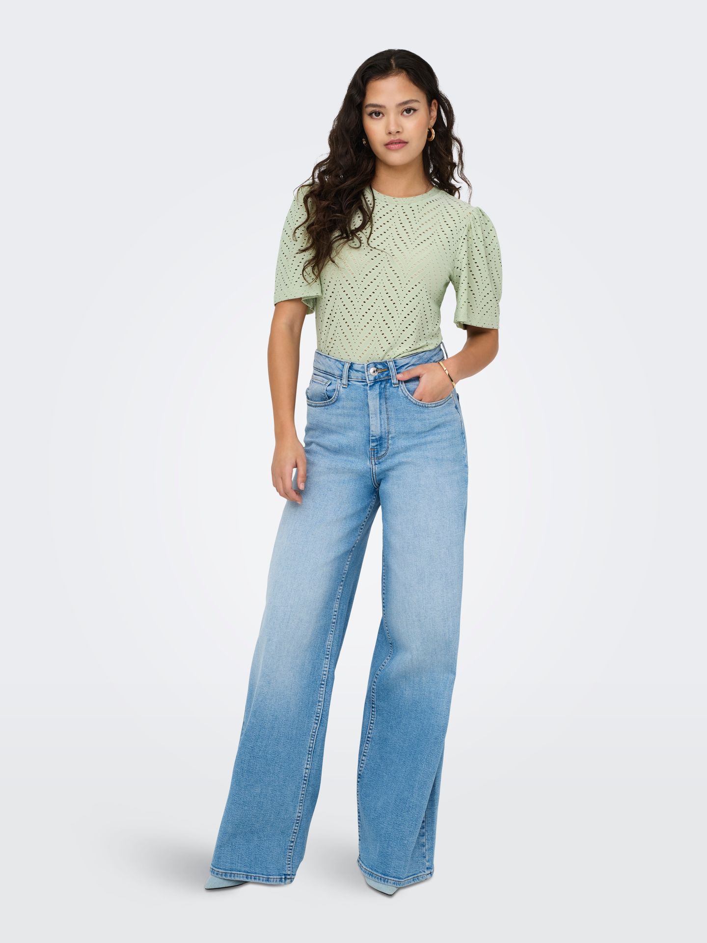 JDY JDYCARLA CATHINKA S/S TOP JRS NOOS Desert Sage 2900155659031