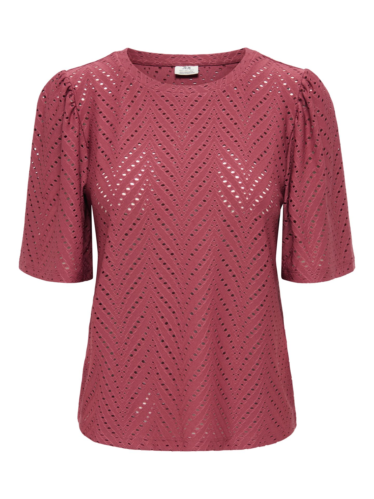 JDY JDYCARLA CATHINKA S/S TOP JRS NOOS Oxblood Red 2900166558026