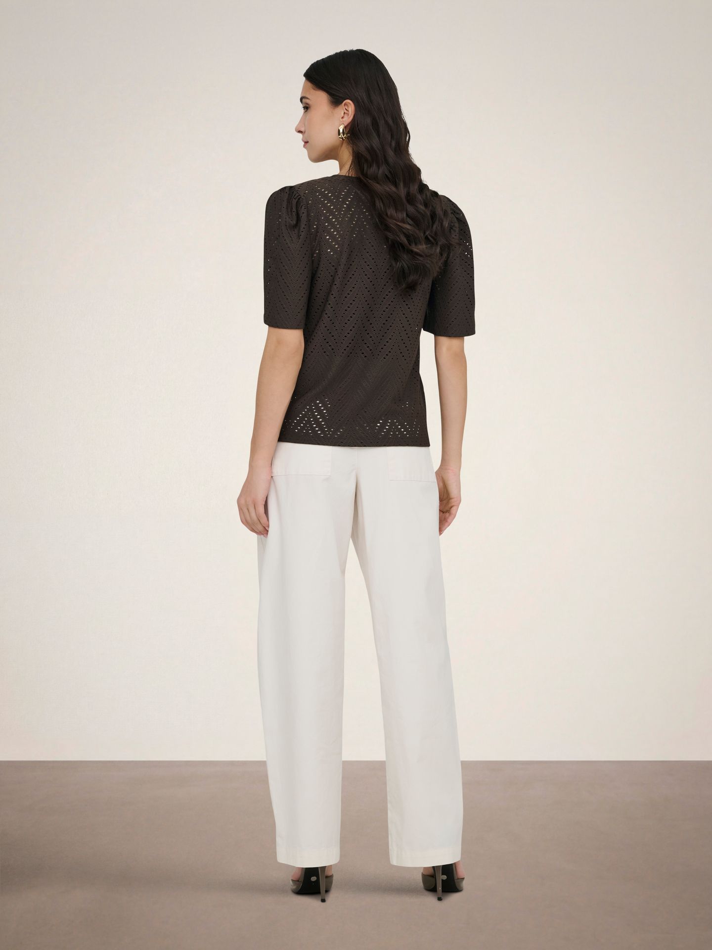 JDY JDYCARLA CATHINKA S/S TOP JRS NOOS Chocolate Brown 2900166557029