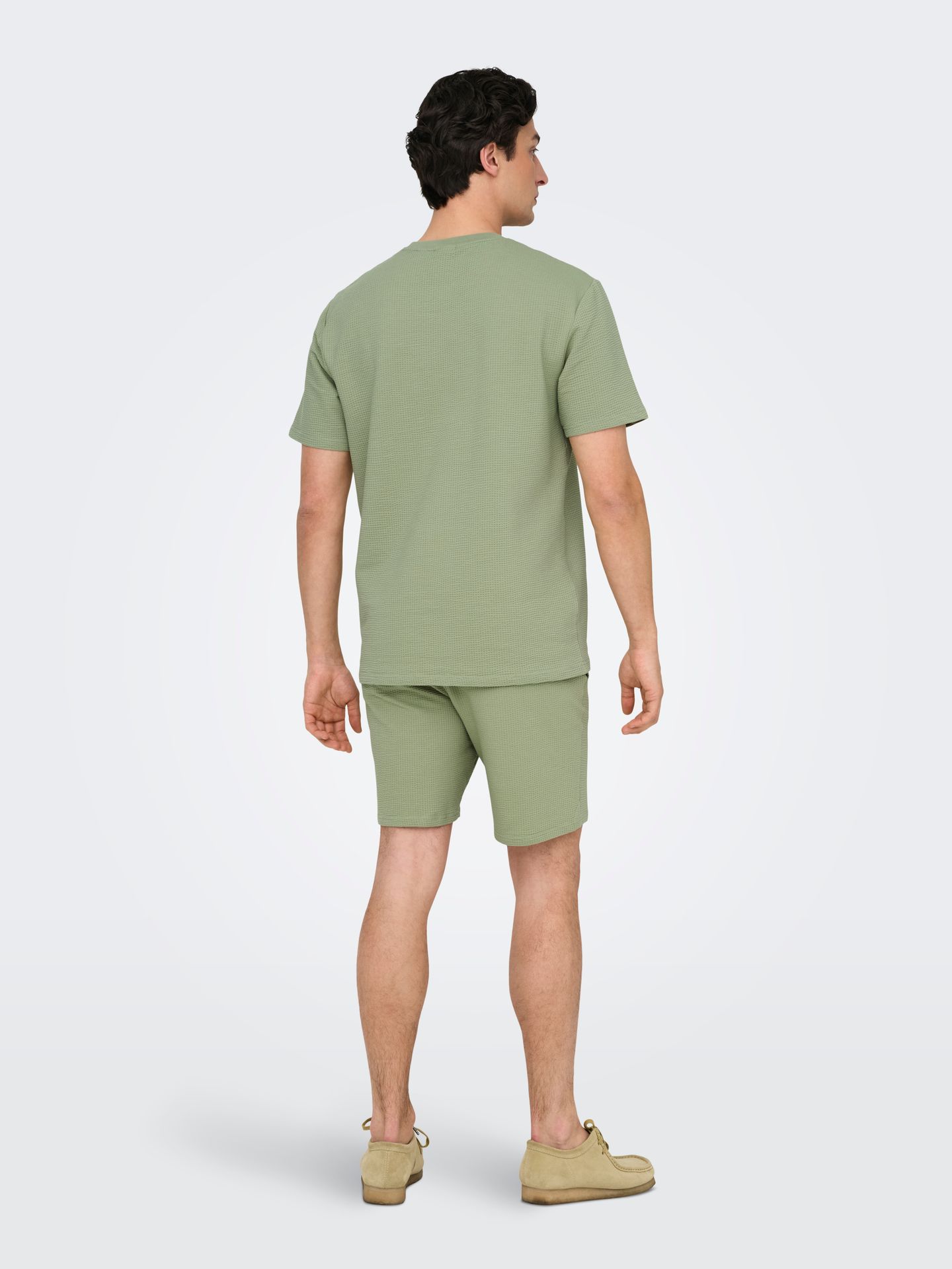 Only & Sons ONSKIAN LIFE REG SEERSUCKER SS TEE Seagrass 2900165459010