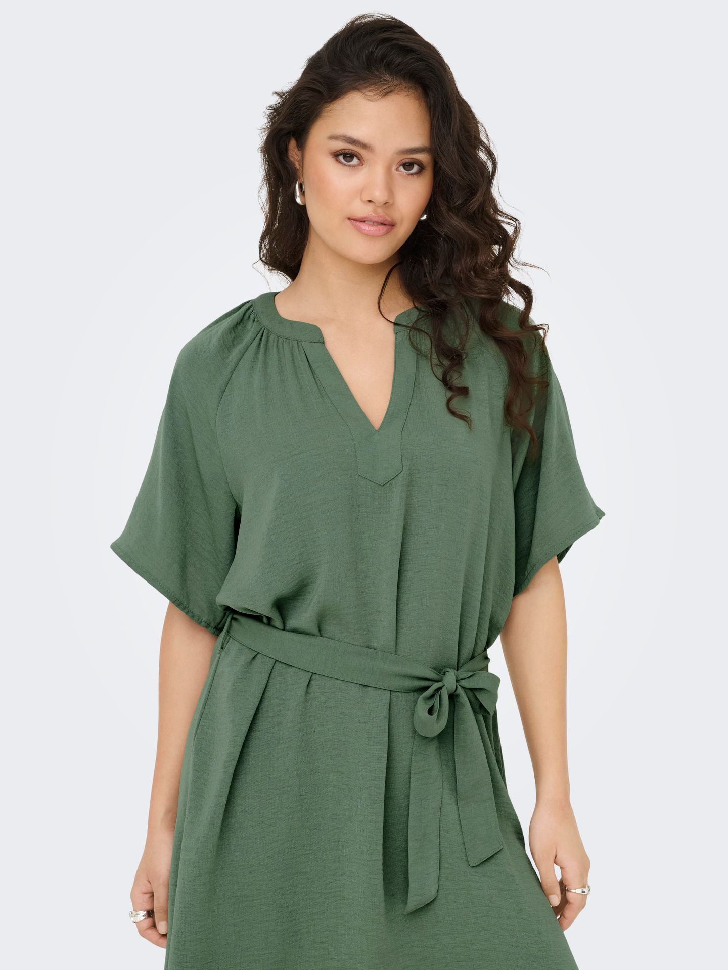 JDY JDYDIVYA LIFE S/S V-NECK DRESS WVN Sea Spray 2900155672054