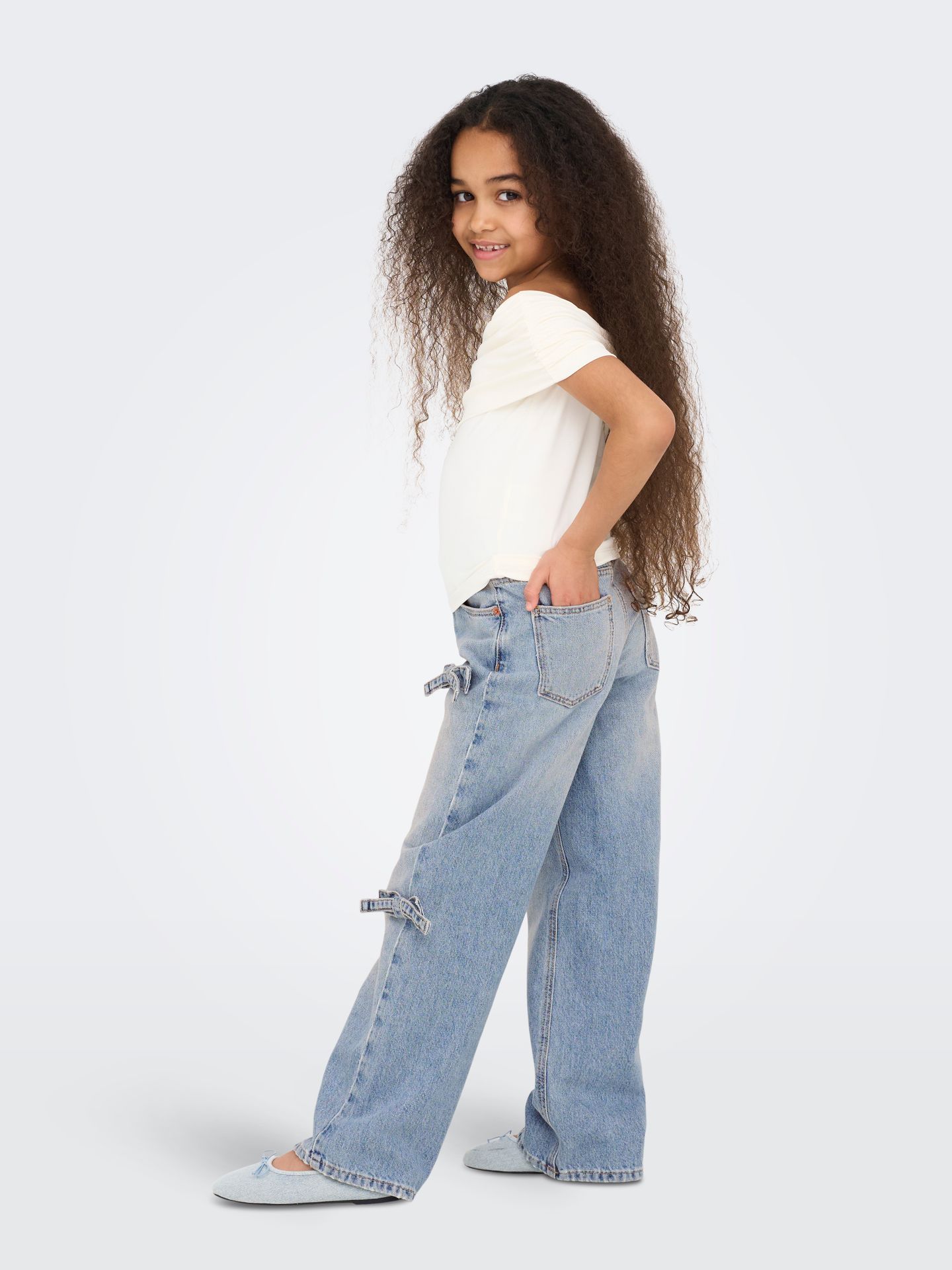 Only KOGHOPE WIDE BOW LB DNM CRO Light Blue Denim 2900155674058