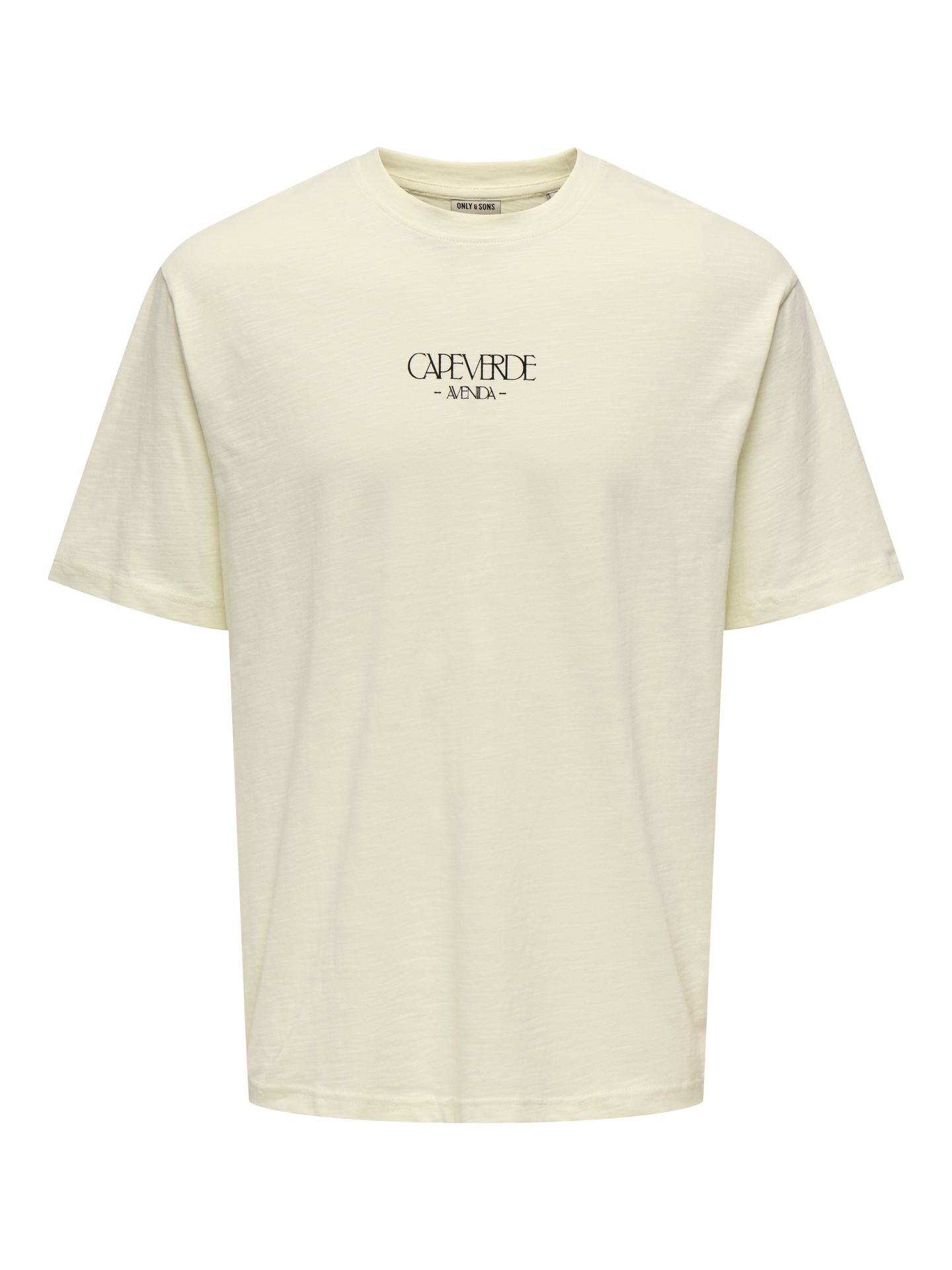 Only & Sons OSJLUIS PALM RLX SS TEE JRS Antique White/ANTIQUE WHITE - CAP V 2900155675048