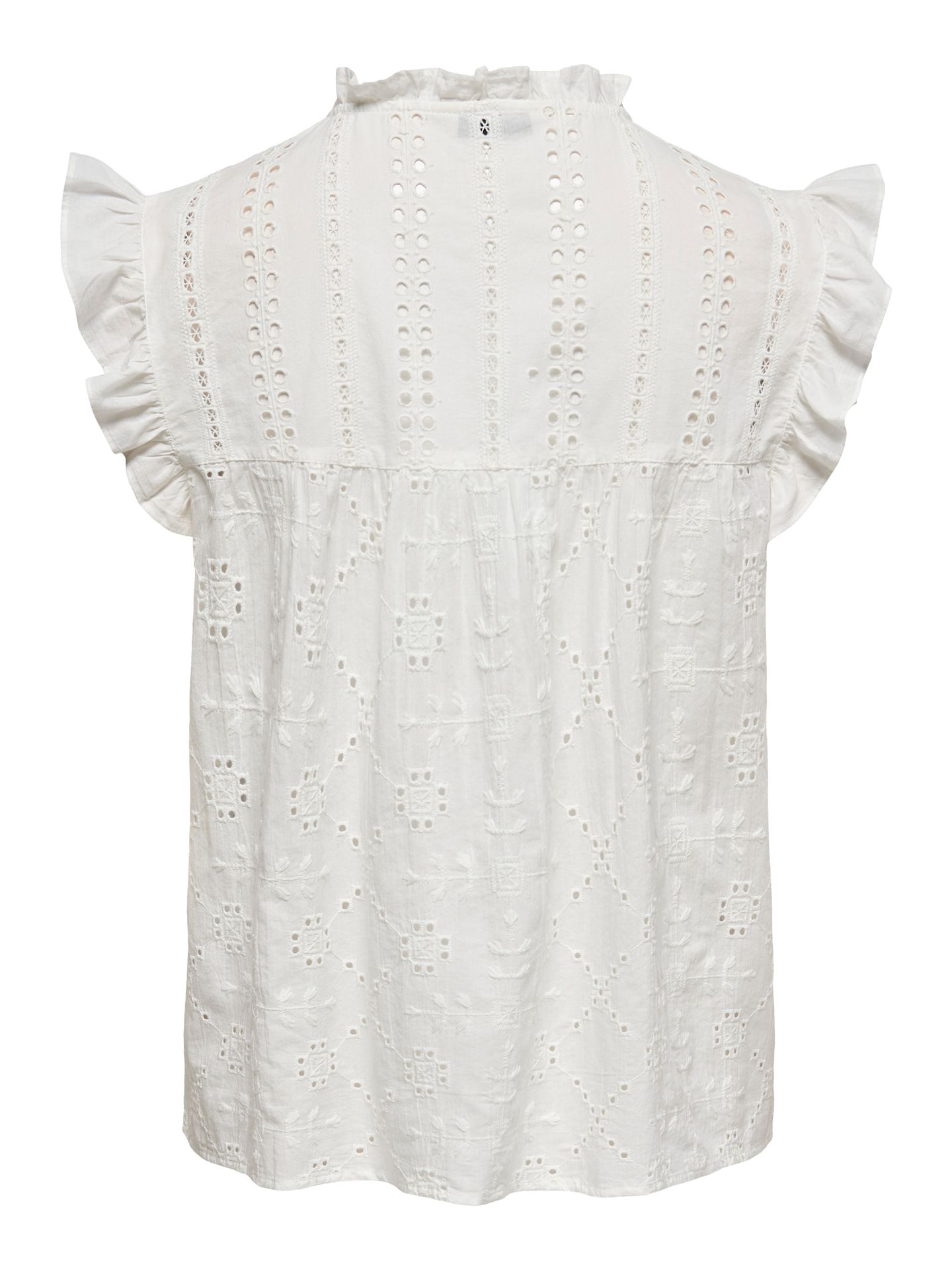 Only ONLREVA LIFE S/L EMB TOP WVN NOOS Cloud Dancer 2900155860055