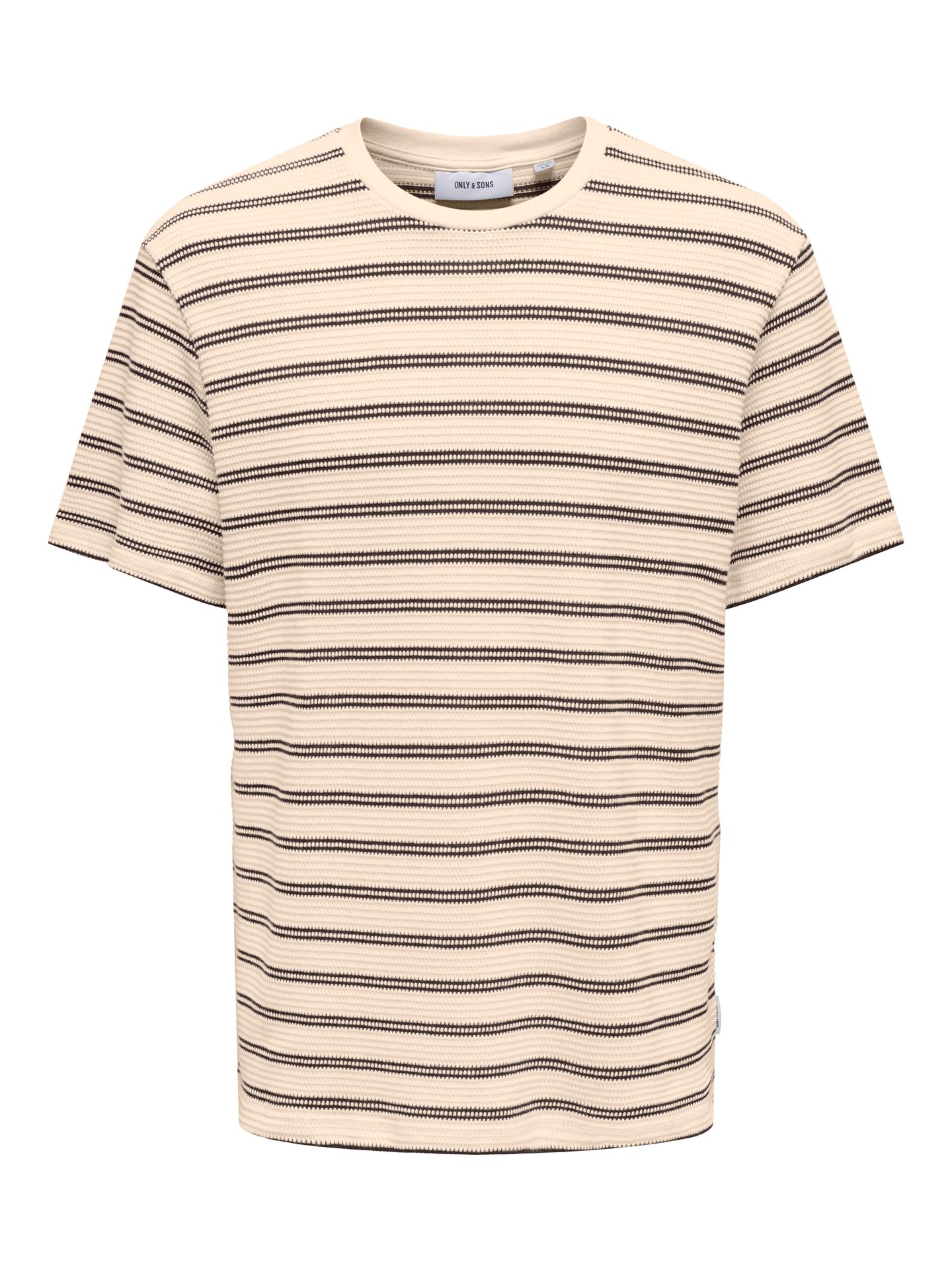 Only & Sons ONSIAN REG SS STRIPE STRUCT TEE Coffee Bean 00112812-EKA26011400003322