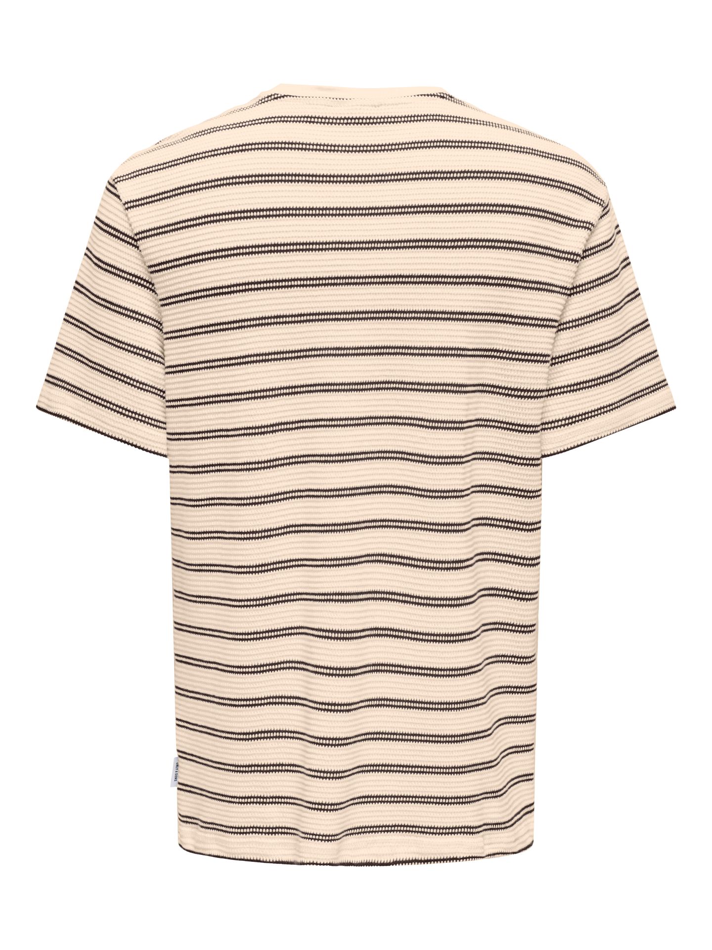 Only & Sons ONSIAN REG SS STRIPE STRUCT TEE Coffee Bean 2900166700050