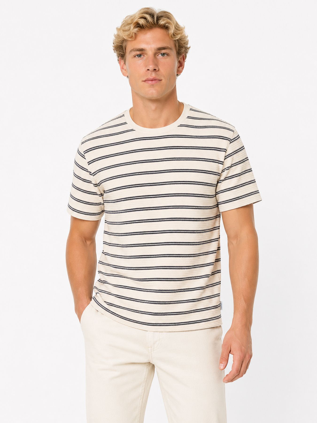 Only & Sons ONSIAN REG SS STRIPE STRUCT TEE Coffee Bean 00112812-EKA26011400003322