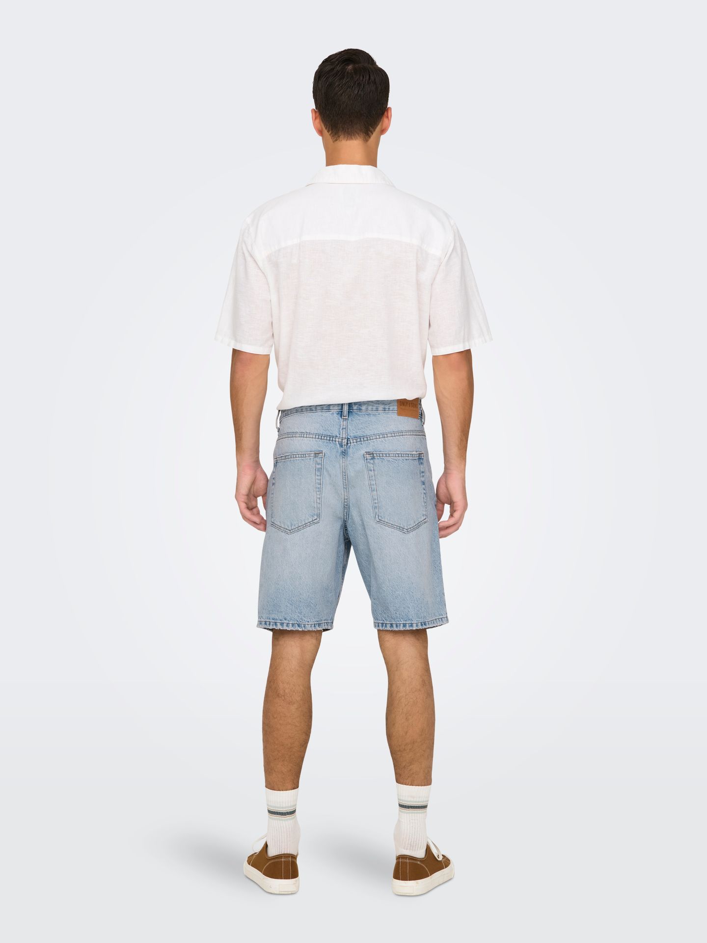 Only & Sons ONSEDGE LB 2041 TAI DNM SHORTS NOOS Light Blue Denim 2900155688024