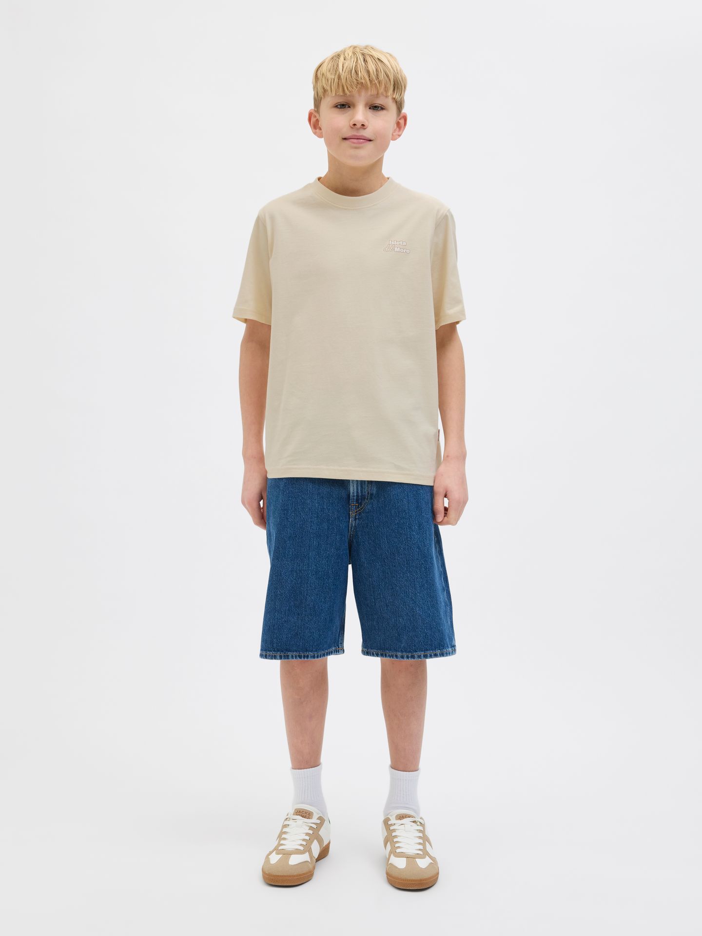 Jack & Jones JORALMERIA BACK TEE SS CREW NECK JN Antique White 2900155695039