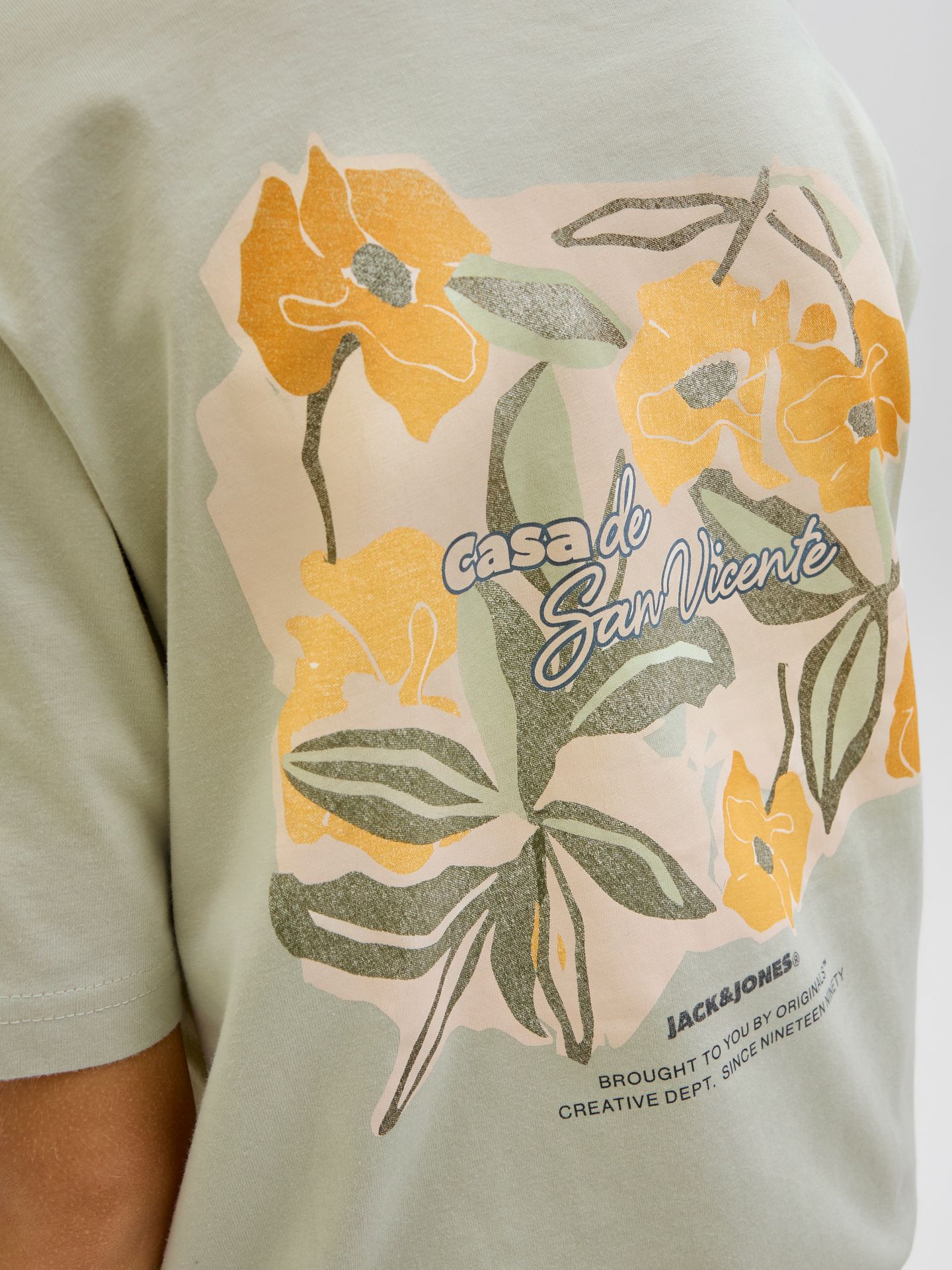 Jack & Jones JORALMERIA BACK TEE SS CREW NECK JN Celadon Tint 2900155696043