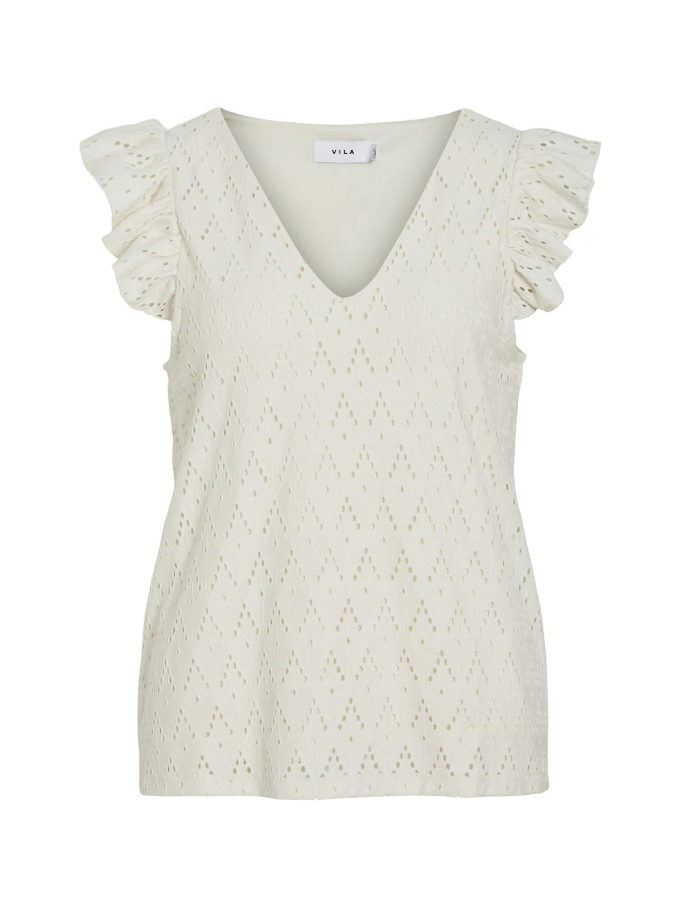 Vila VIAMALINA V-NECK C/S TOP/PB Birch 2900155699020